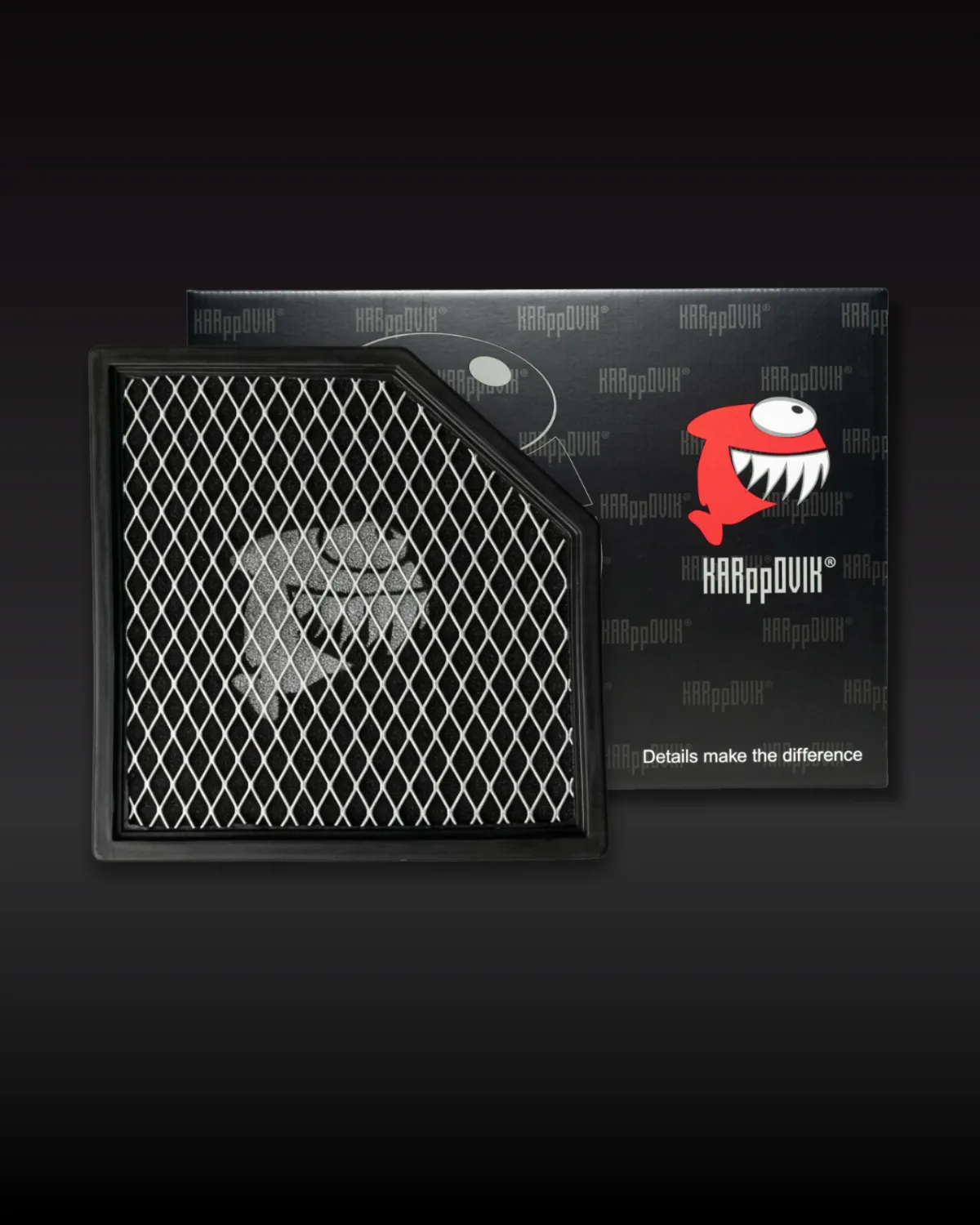 Filtro de ar esportivo Karppovik KF0169 — alto fluxo — encaixe direto drop-in (ver compatibilidade)