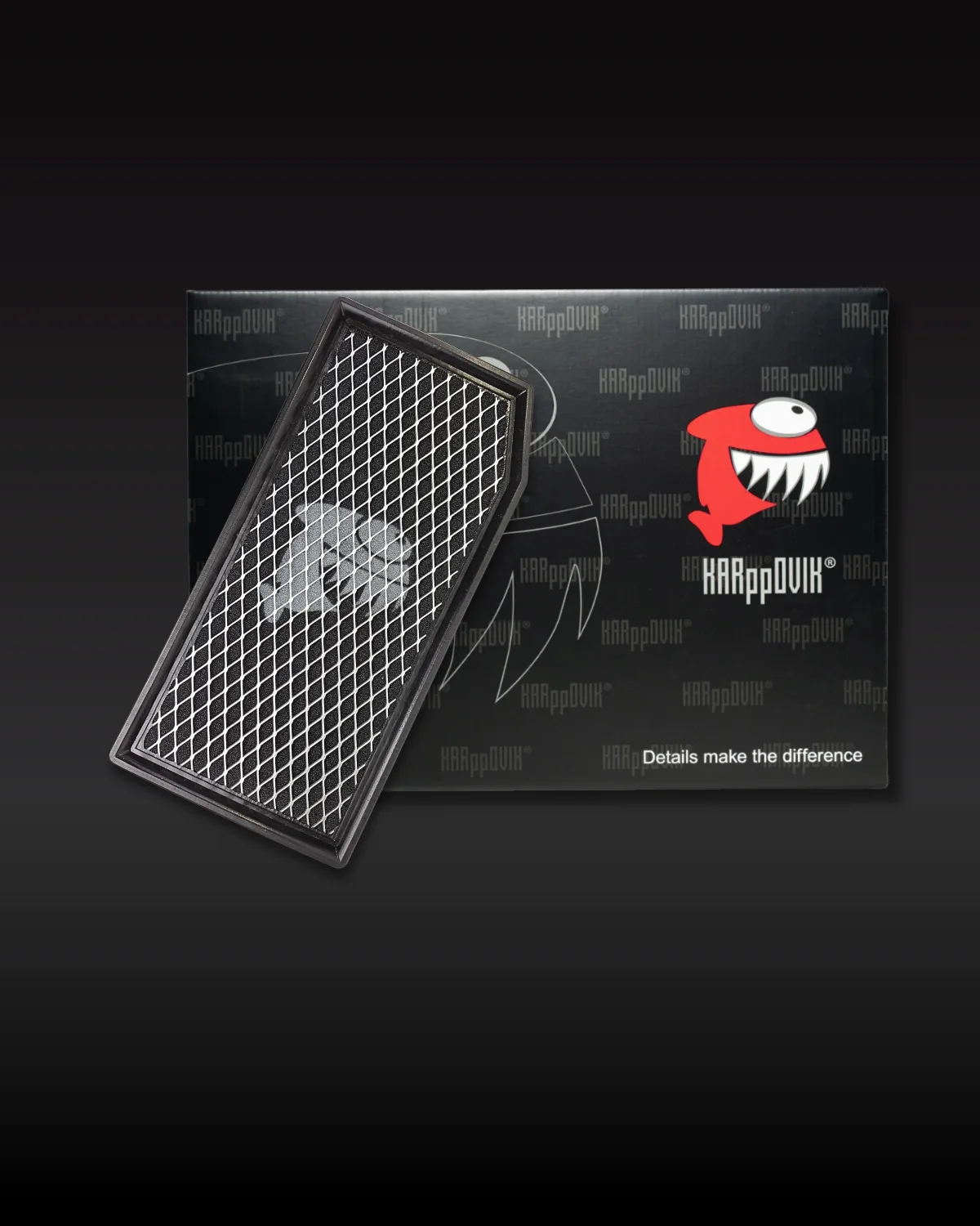 Filtro de ar esportivo Karppovik KF0173 — alto fluxo — encaixe direto Mercedes-Benz C180, C200, C300