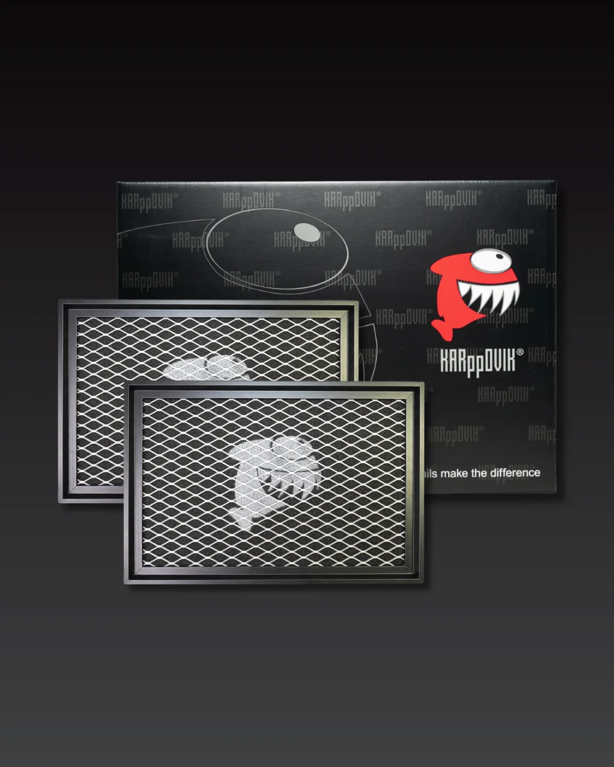 Kit 2 filtros — Filtro de ar esportivo Karppovik KF0107X2 — alto fluxo — encaixe direto Mercedes-Benz AMG GT