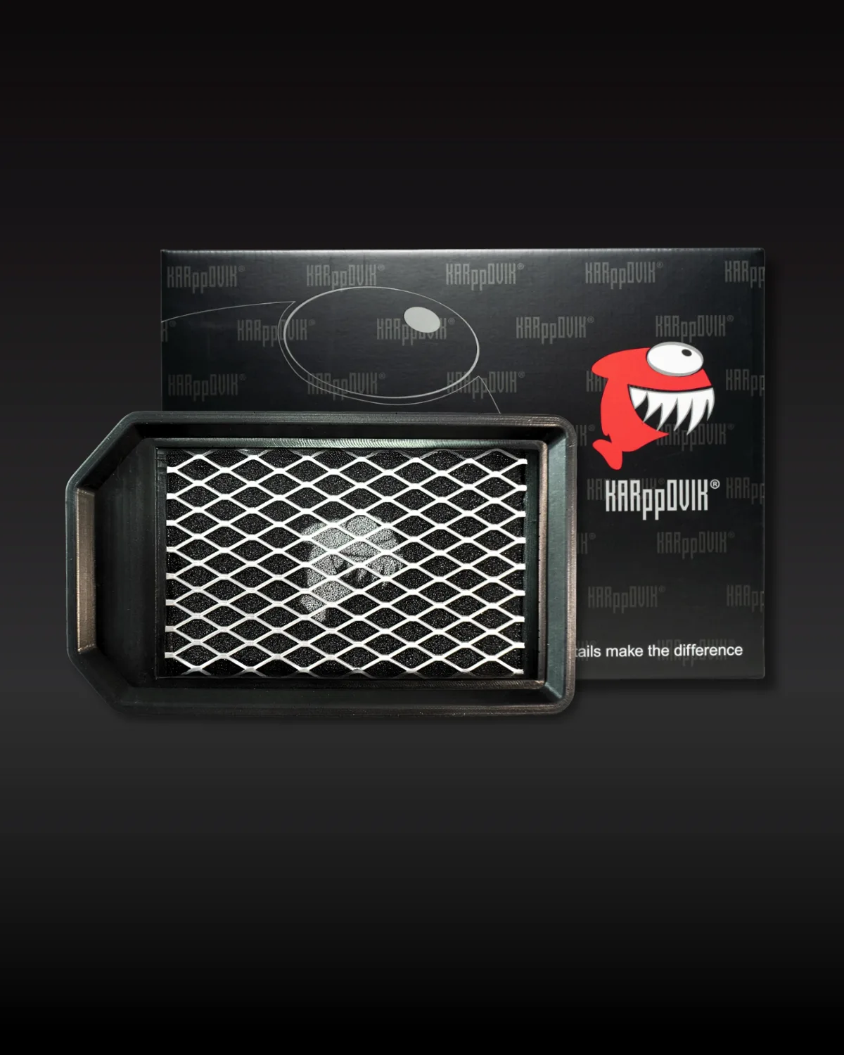 Filtro de ar esportivo Karppovik KF0037 — alto fluxo — encaixe direto Hyundai HB20, HB20S, HB20X