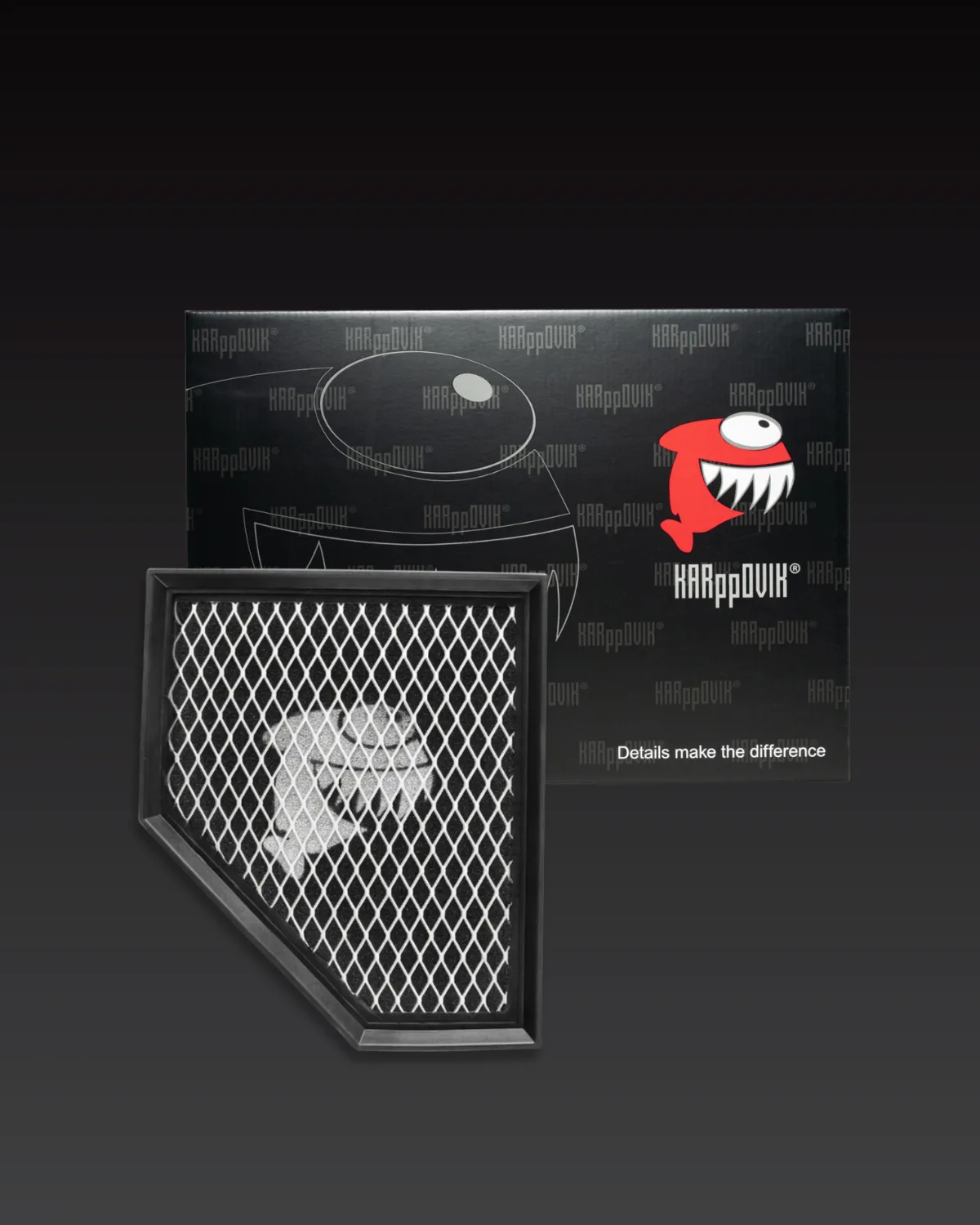 Filtro de ar esportivo Karppovik FILTRO-DE-AR-ESPORTIVO-KARPPOVIK-KF0017 — alto fluxo — encaixe direto BMW 320i, 330e, 330i