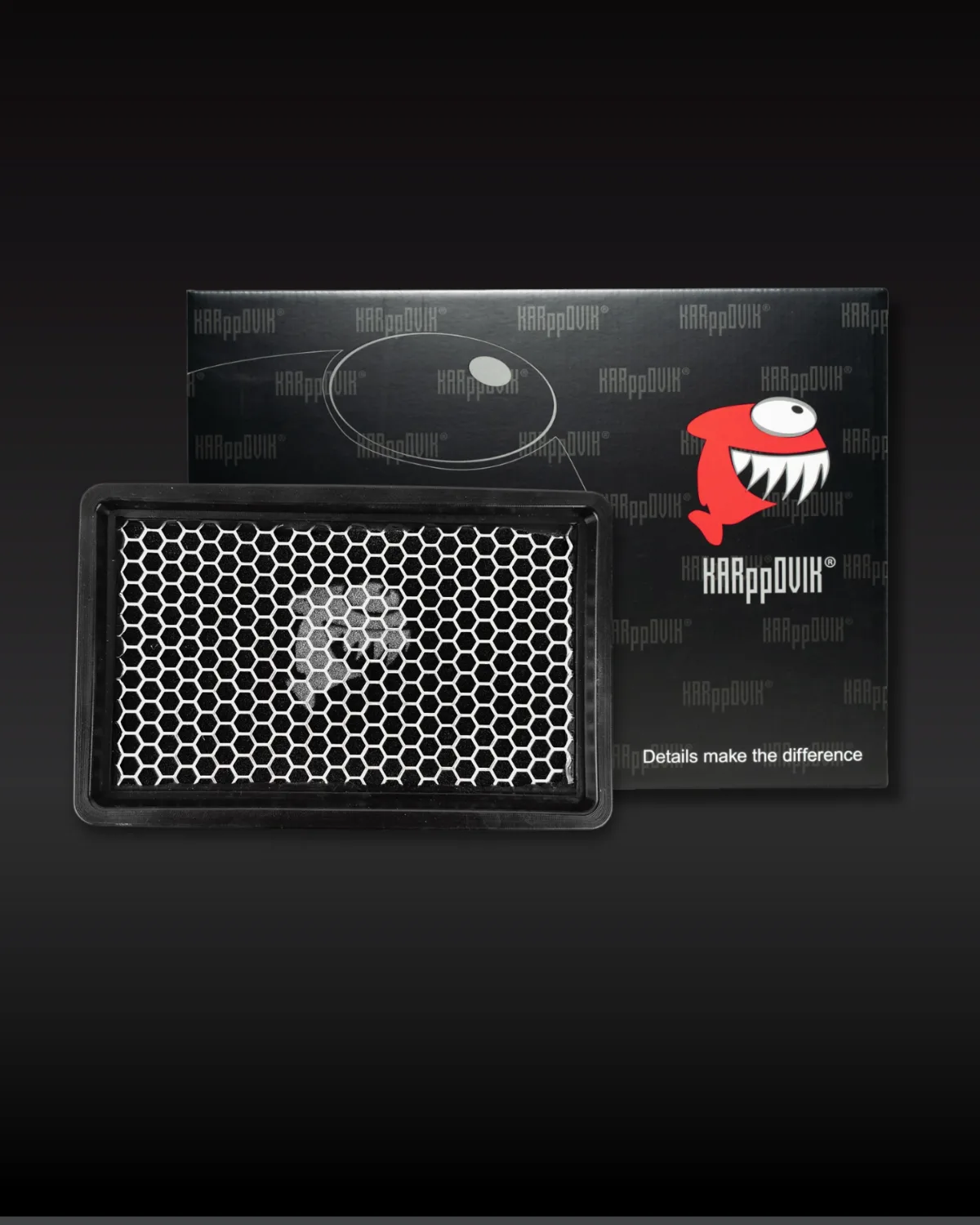 Filtro de ar esportivo Karppovik KF0093 — alto fluxo — encaixe direto Honda Civic