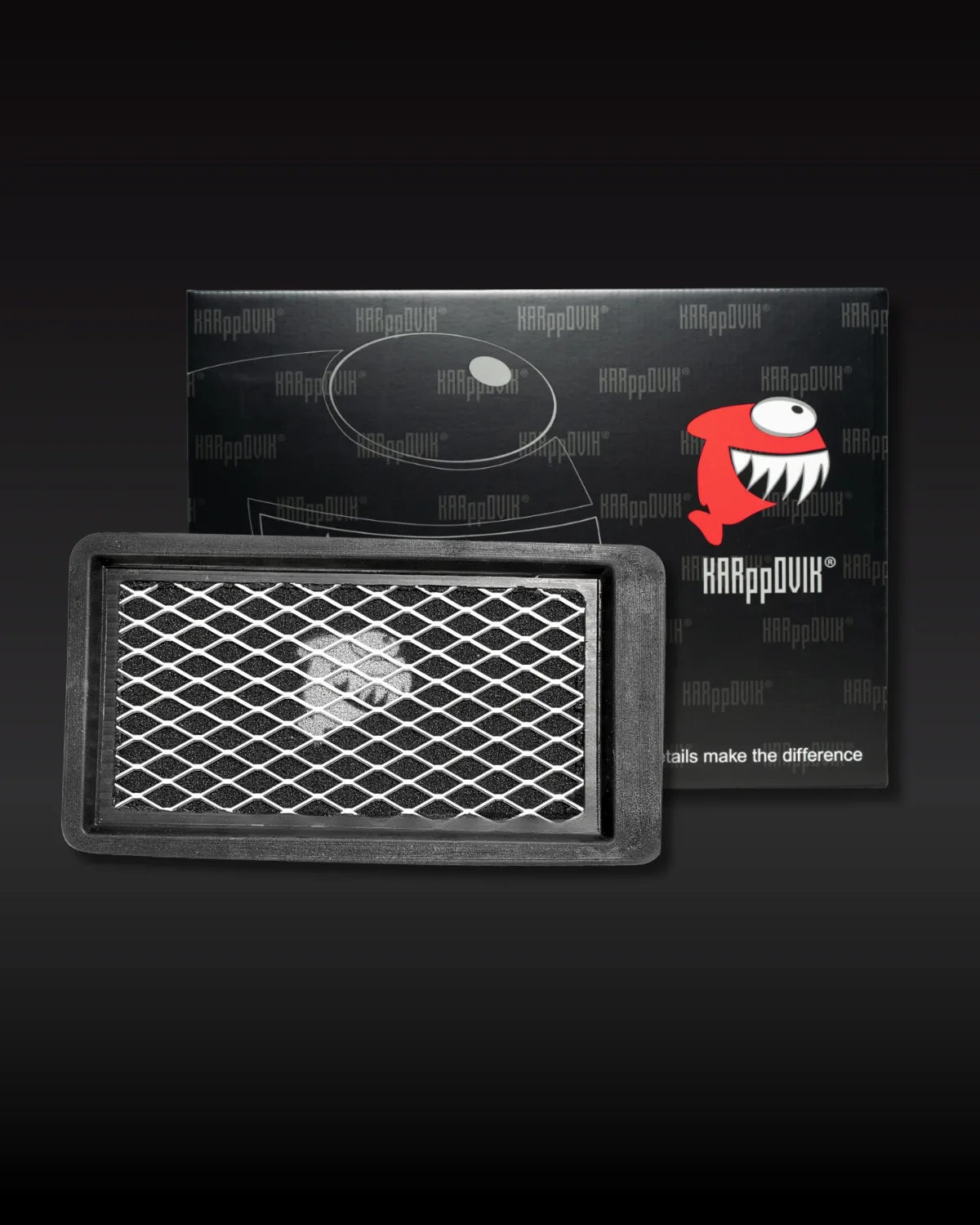 Filtro de ar esportivo Karppovik KF0034 — alto fluxo — encaixe direto Honda CR-V, Civic