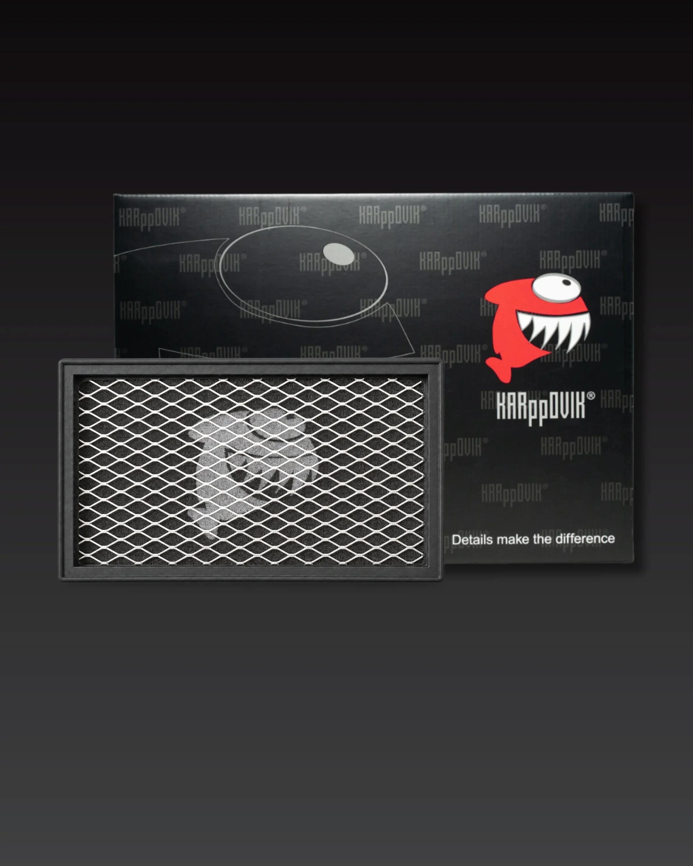 Filtro de ar esportivo Karppovik KF0314 — alto fluxo — encaixe direto Nissan 200SX, 350Z, Altima