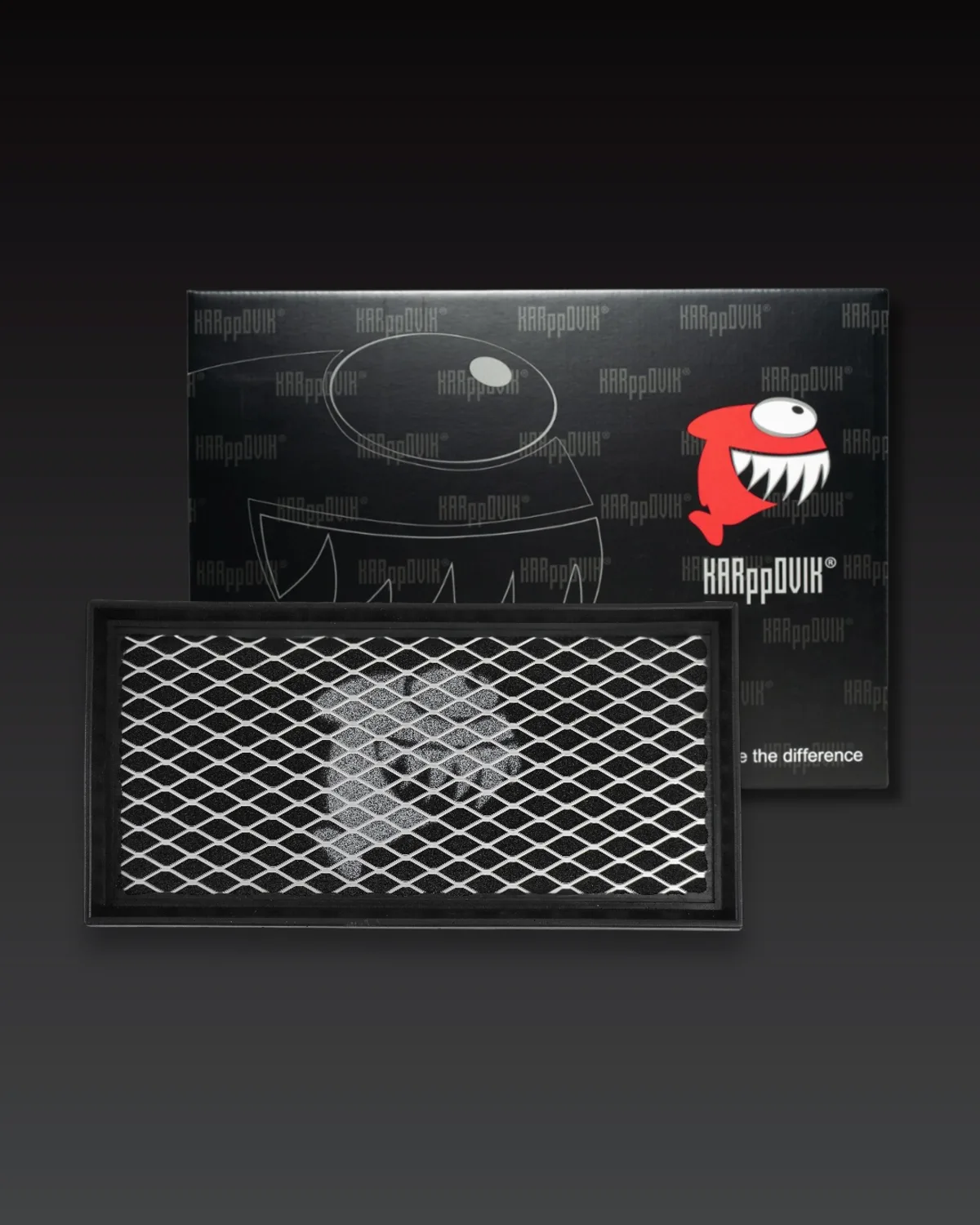 Filtro de ar esportivo Karppovik KF0064 — alto fluxo — encaixe direto Fiat Fastback, Pulse, Toro