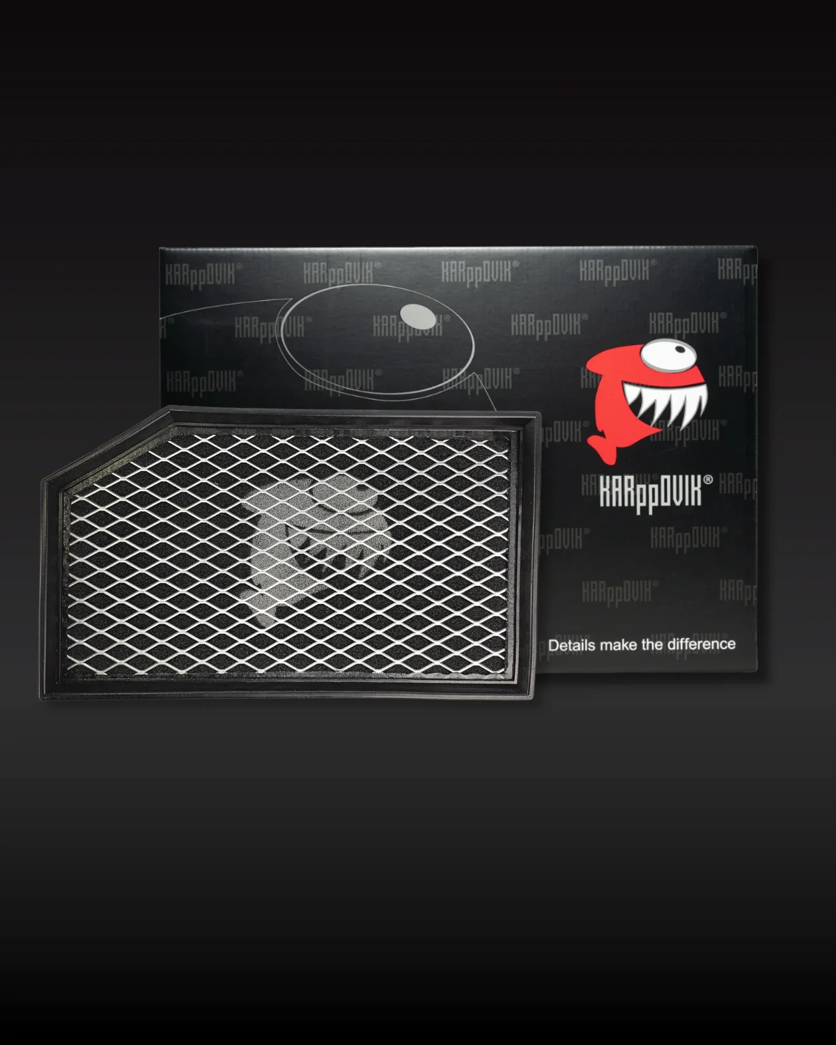 Filtro de ar esportivo Karppovik KF0271 — alto fluxo — encaixe direto drop-in (ver compatibilidade)
