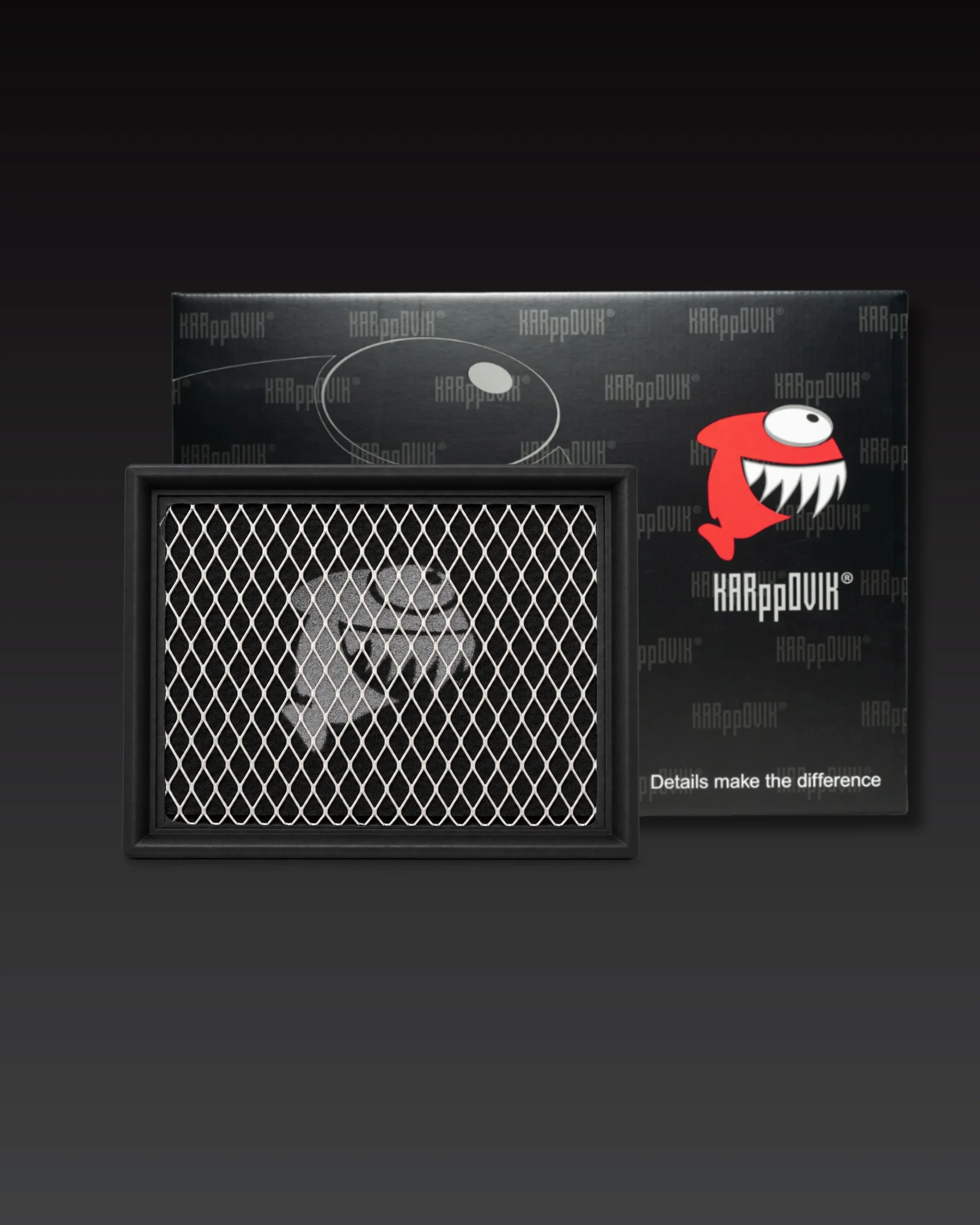 Filtro de ar esportivo Karppovik KF0062 — alto fluxo — encaixe direto Nissan Frontier