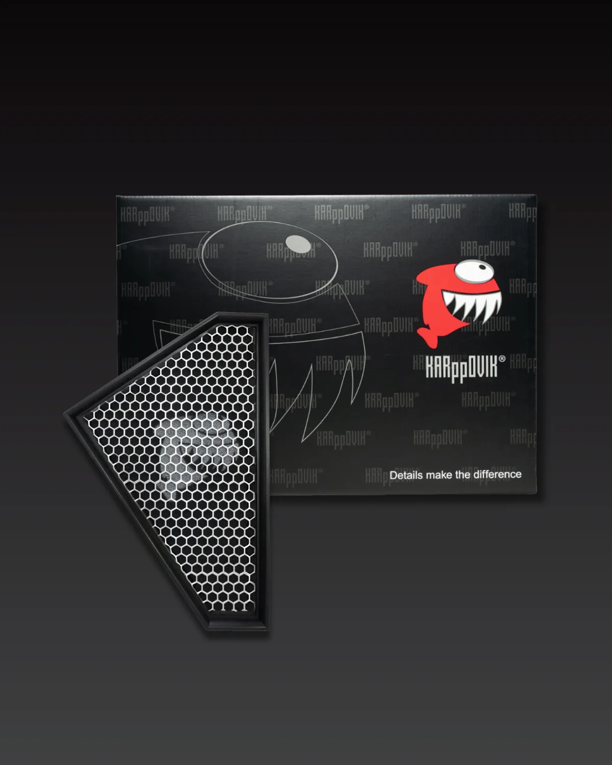 Filtro de ar esportivo Karppovik KF0082 — alto fluxo — encaixe direto Jaguar F-Type