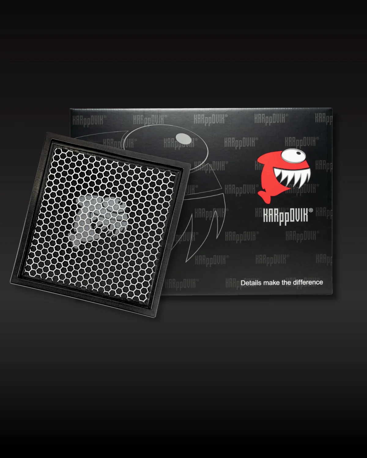 Filtro de ar esportivo Karppovik KF0121 — alto fluxo — encaixe direto Ford F-150