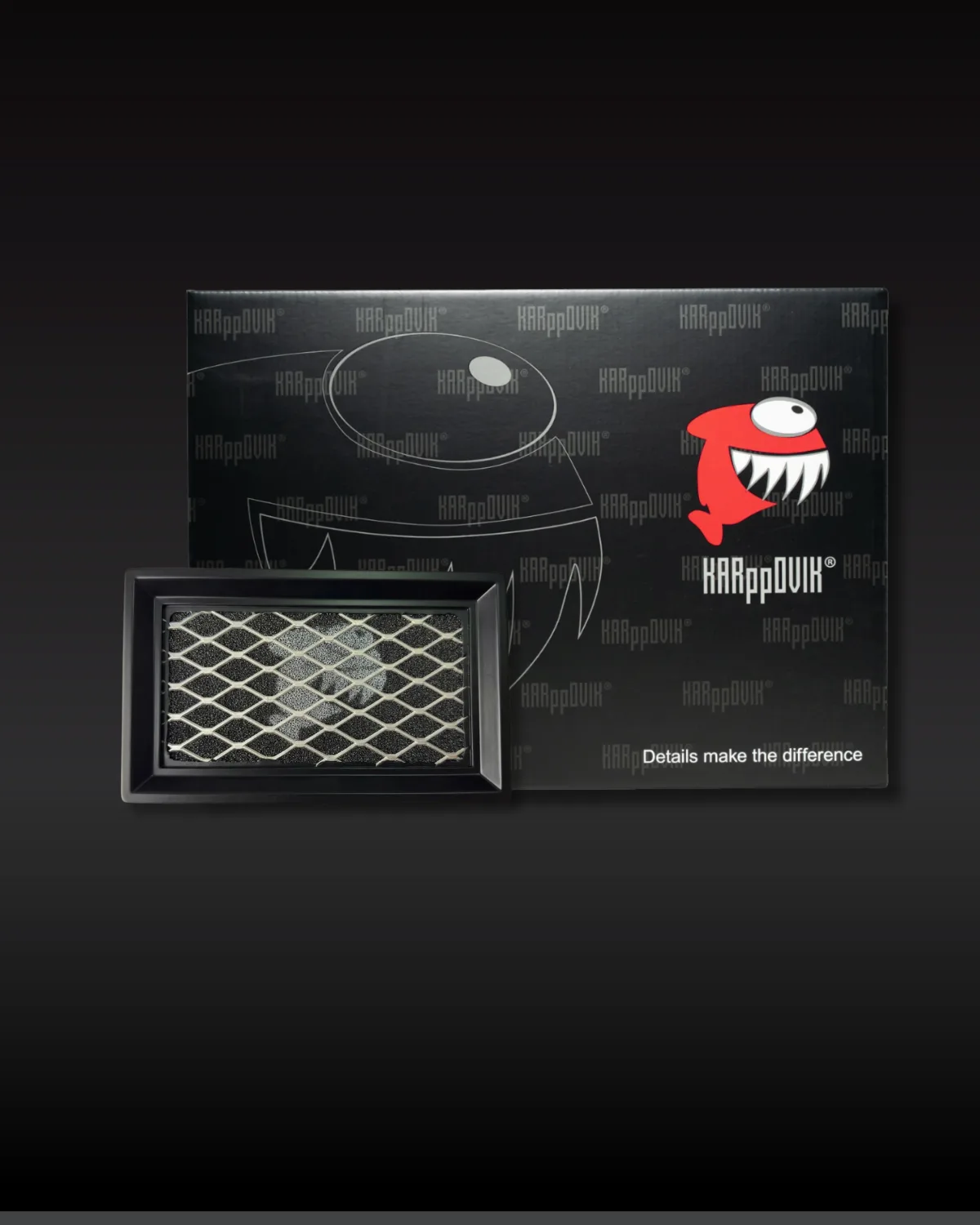 Filtro de ar esportivo Karppovik KF0097 — alto fluxo — encaixe direto BMW R 1200 GS Rallye, R 1200 RT, R Nine T 1200