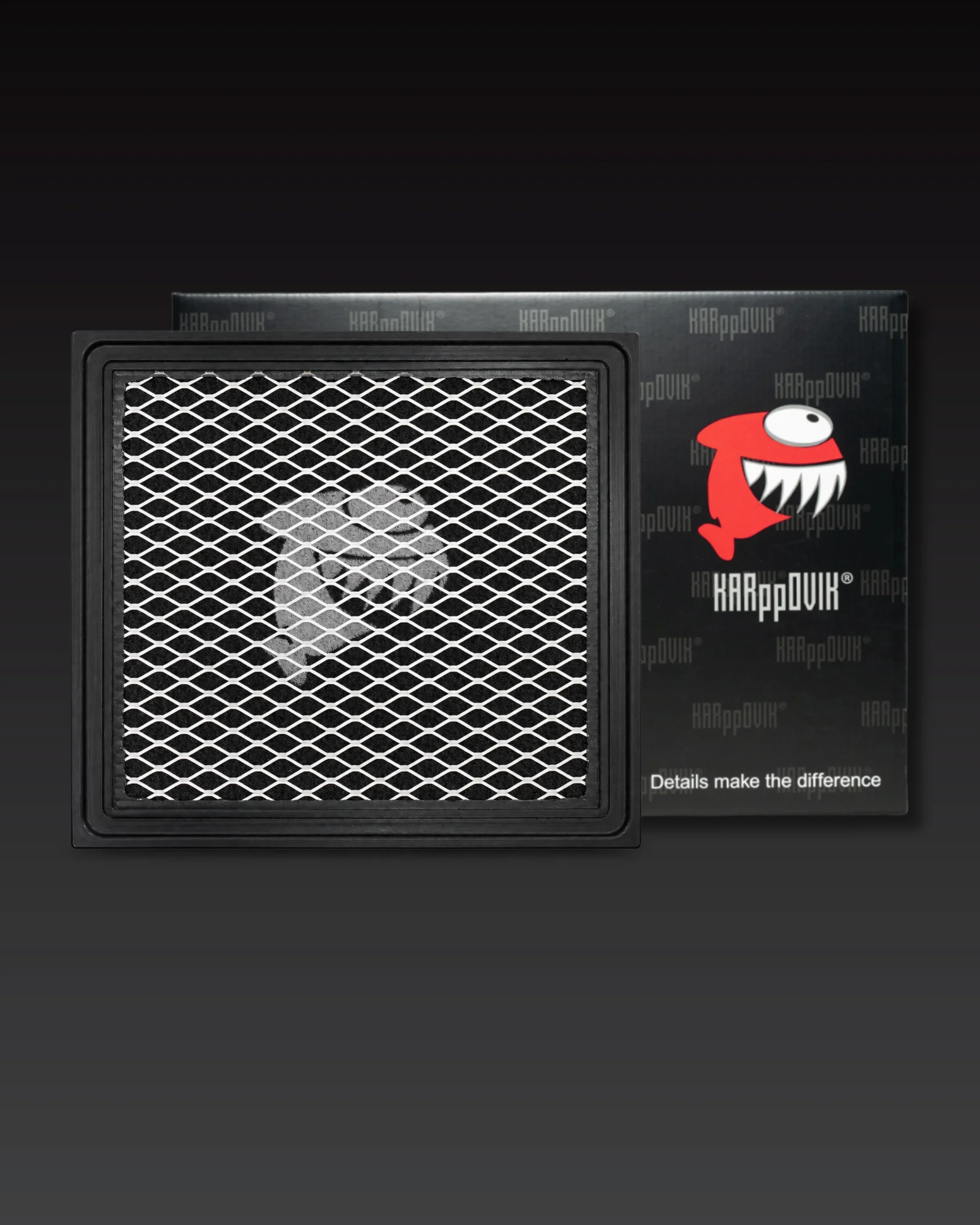 Filtro de ar esportivo Karppovik KF0066 — alto fluxo — encaixe direto Dodge Ram, 2500, 3500