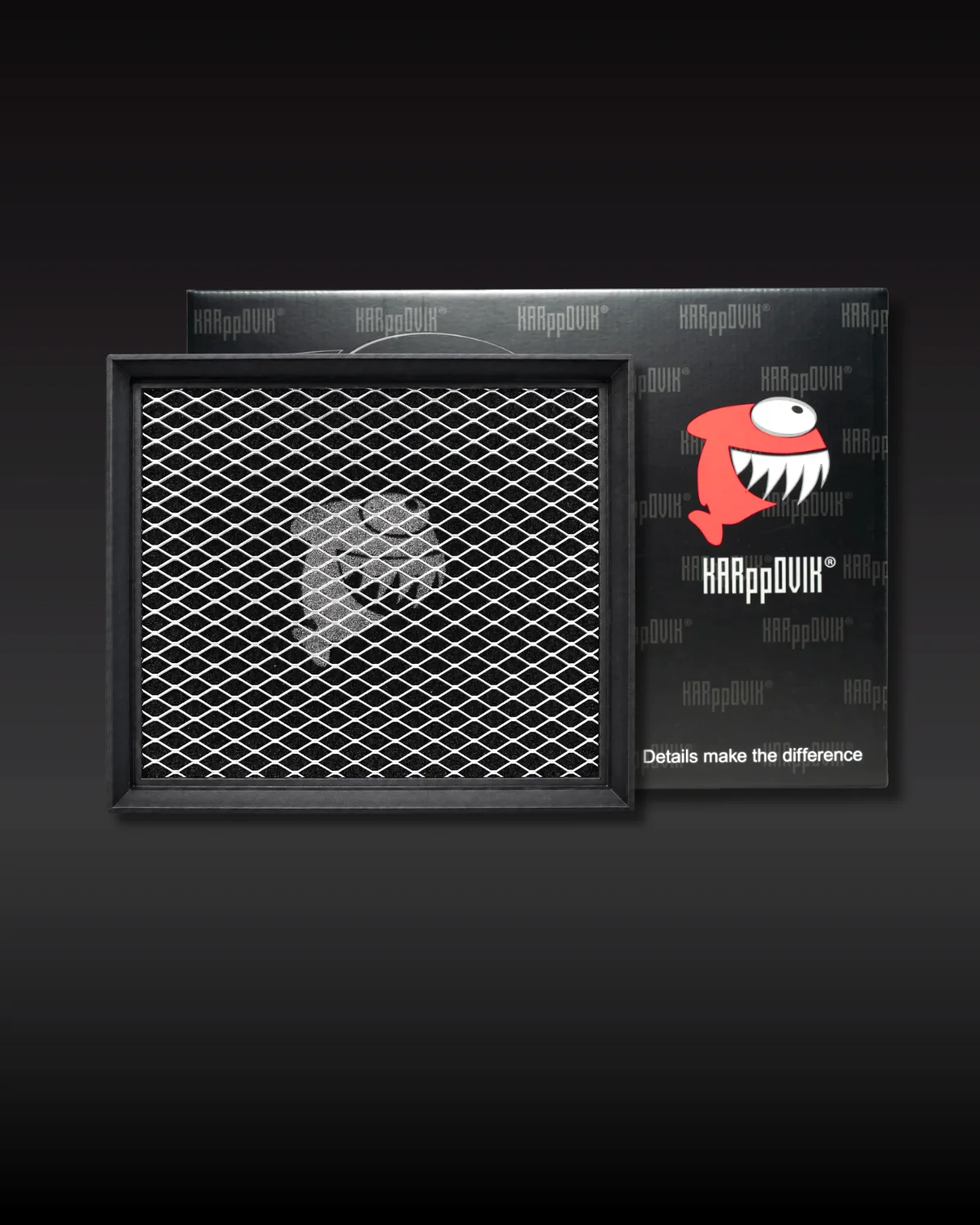 Filtro de ar esportivo Karppovik KF0002 — alto fluxo — encaixe direto Volkswagen Amarok