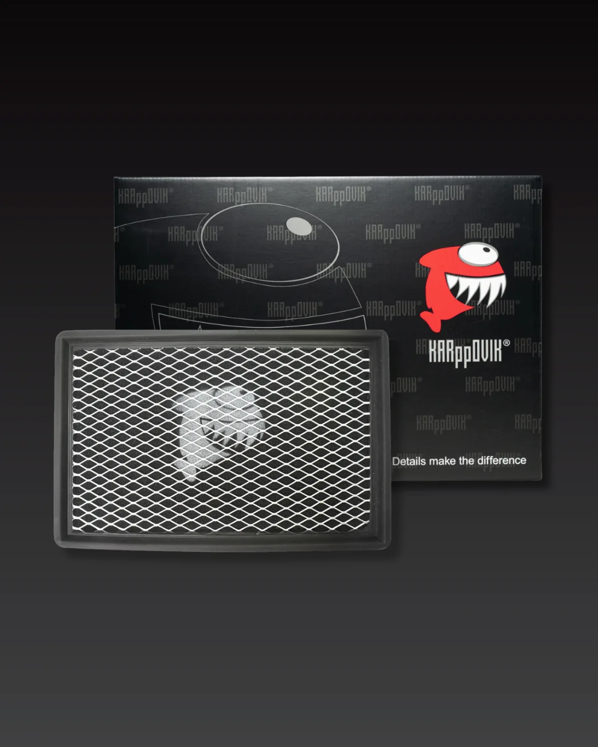 Filtro de ar esportivo Karppovik KF0079 — alto fluxo — encaixe direto Mitsubishi L200, Pajero Full