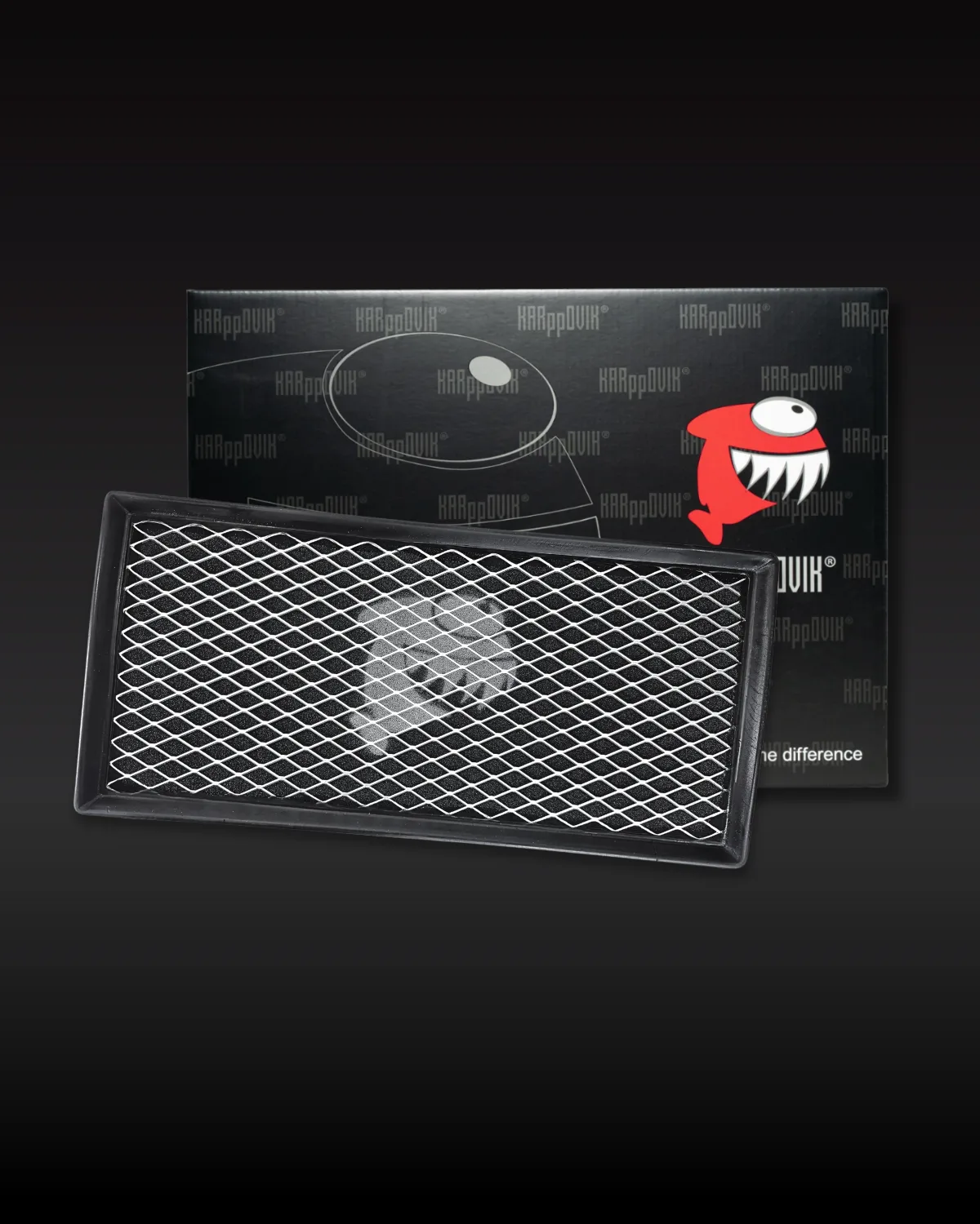 Filtro de ar esportivo Karppovik KF0070 — alto fluxo — encaixe direto VAG (Audi Q7, Touareg)