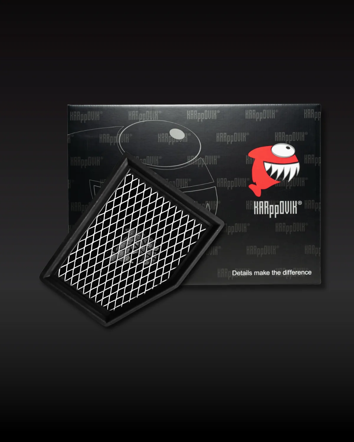 Filtro de ar esportivo Karppovik KF0035 — alto fluxo — encaixe direto Honda Civic