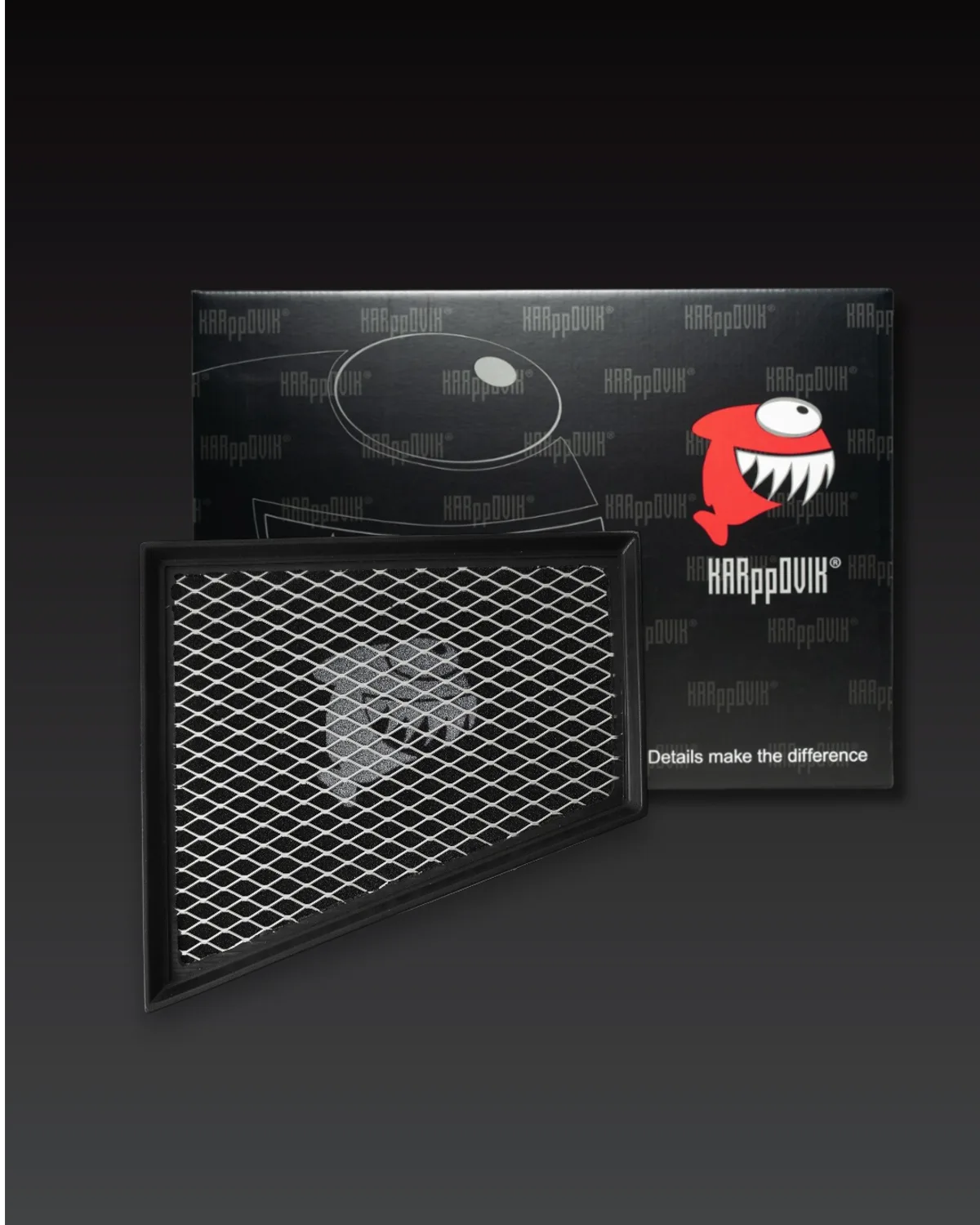 Filtro de ar esportivo Karppovik KF0049 — alto fluxo — encaixe direto Porsche 718