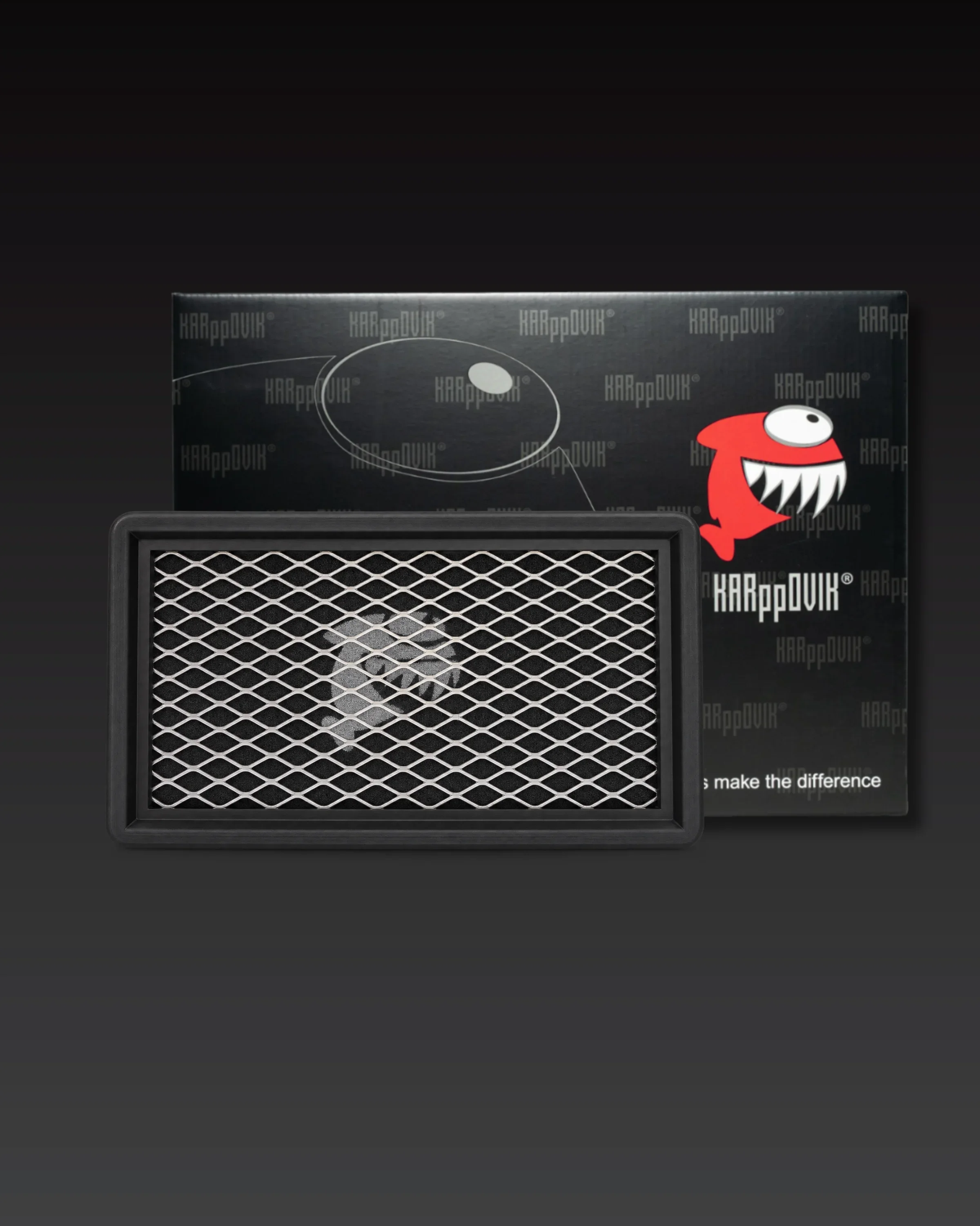 Filtro de ar esportivo Karppovik KF0032 — alto fluxo — encaixe direto Honda Civic