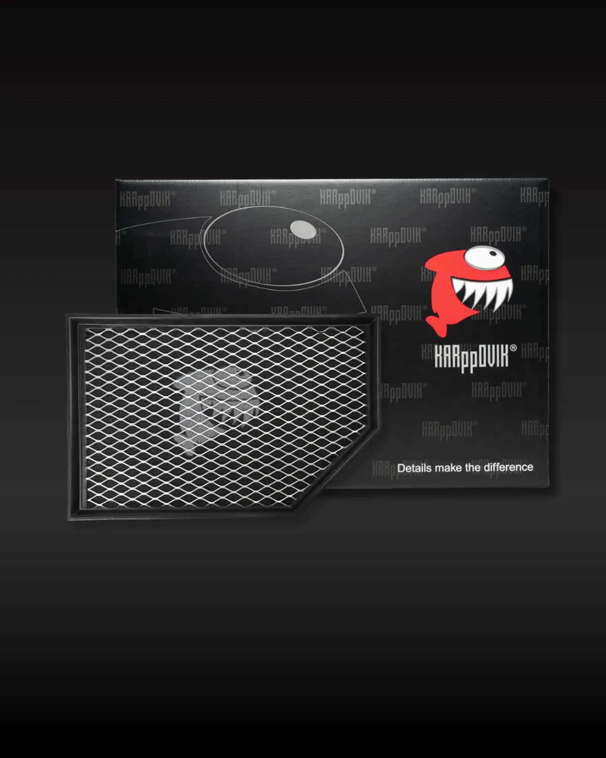Filtro de ar esportivo Karppovik KF0091 — alto fluxo — encaixe direto Volvo S60, S80, S90
