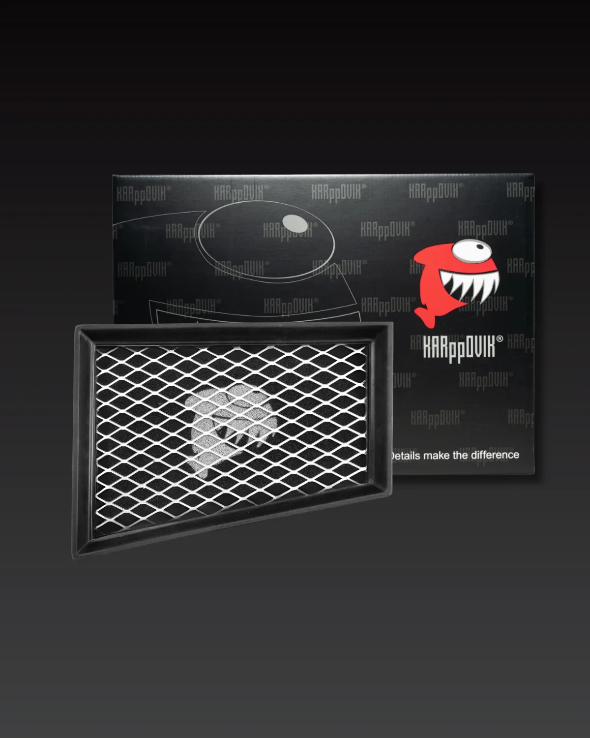 Filtro de ar esportivo Karppovik KF0031 — alto fluxo — encaixe direto Chevrolet Montana, Onix, Onix Plus