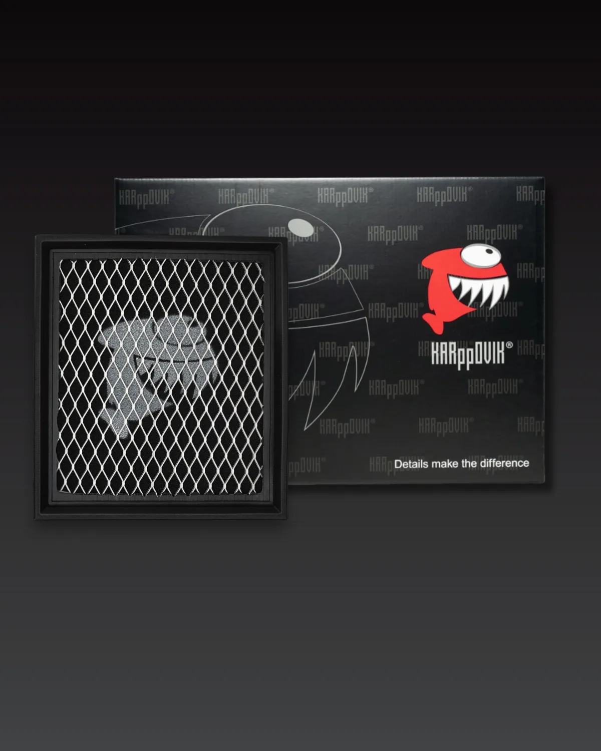 Filtro de ar esportivo Karppovik KF0058 — alto fluxo — encaixe direto Volvo C30, C70, S40