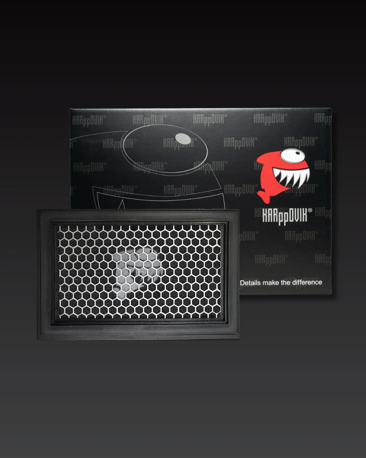 Filtro de ar esportivo Karppovik KF0045 — alto fluxo — encaixe direto Mercedes-Benz C180, C200, C250