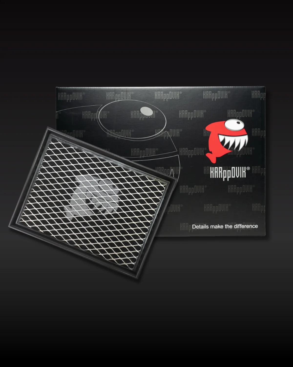 Filtro de ar esportivo Karppovik KF0102 — alto fluxo — encaixe direto Ford Bronco Sport, Maverick