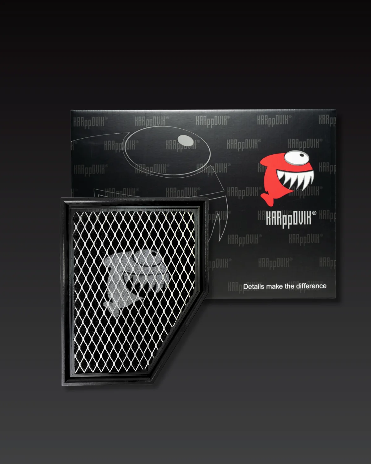 Filtro de ar esportivo Karppovik KF0128 — alto fluxo — encaixe direto BMW X3, X4, X5