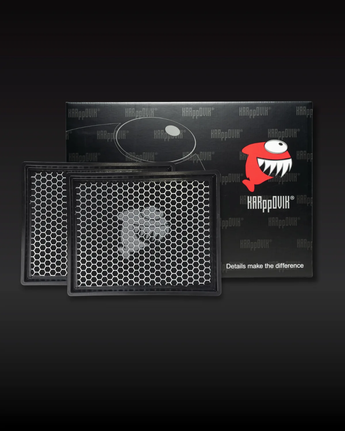 Kit 2 filtros — Filtro de ar esportivo Karppovik KF0177X2 — alto fluxo — encaixe direto FERRARI PORTOFINO