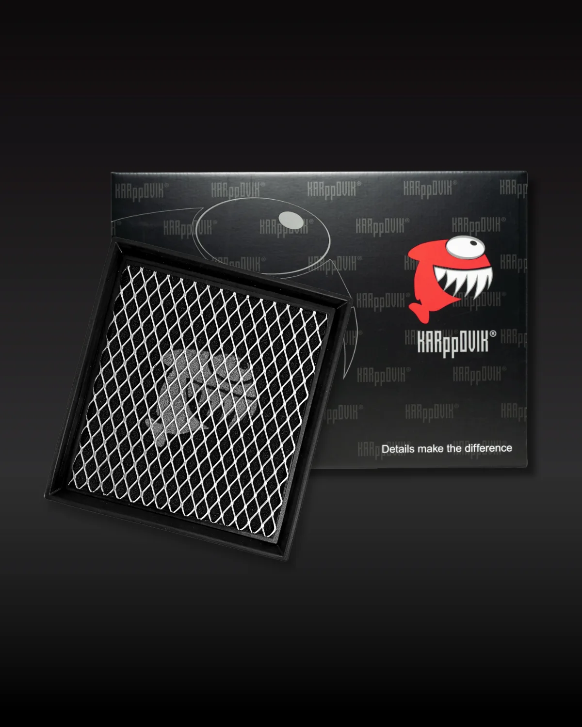 Filtro de ar esportivo Karppovik KF0088 — alto fluxo — encaixe direto Dodge Durango, Grand Cherokee, RX350