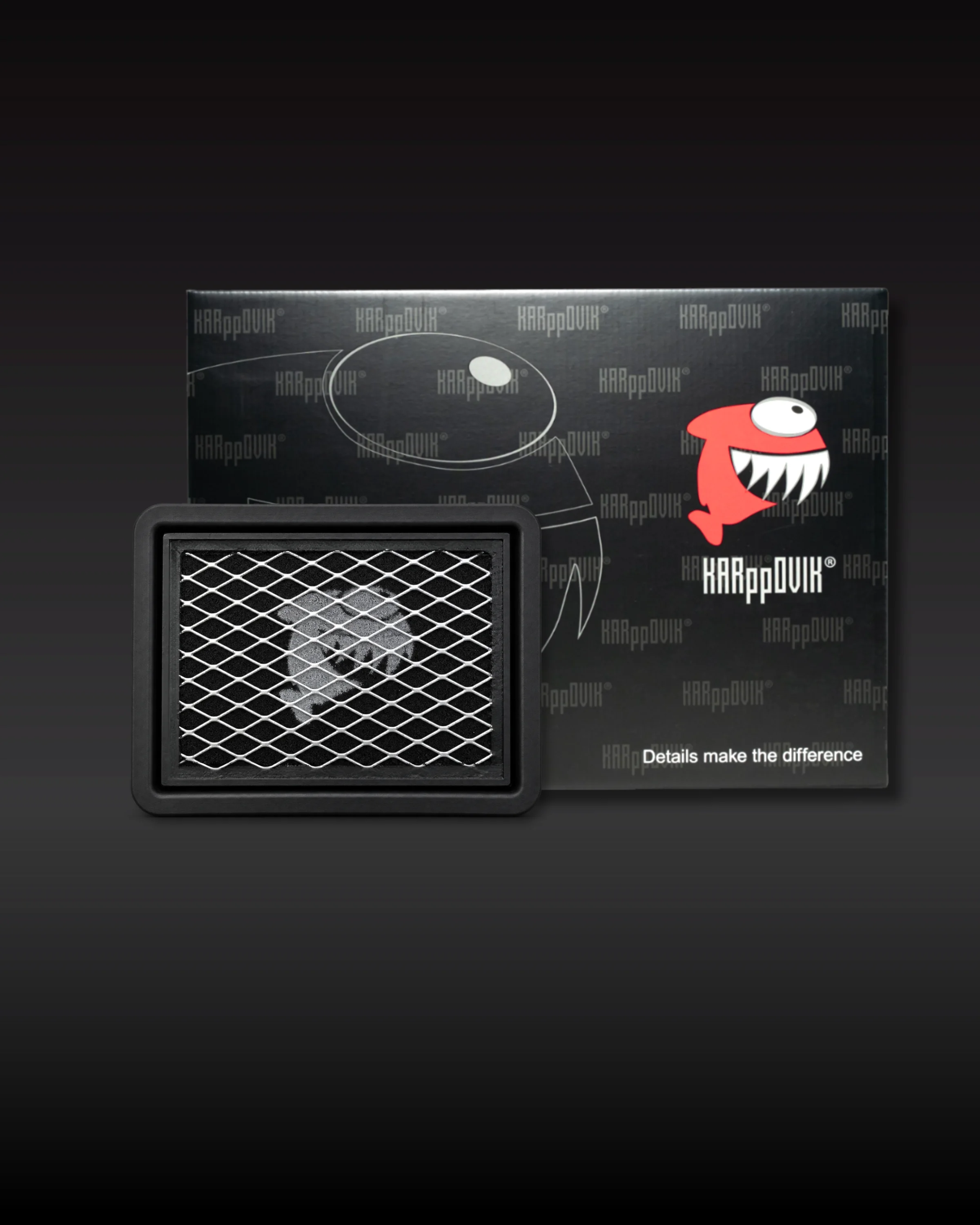 Filtro de ar esportivo Karppovik KF0287 — alto fluxo — encaixe direto drop-in (ver compatibilidade)