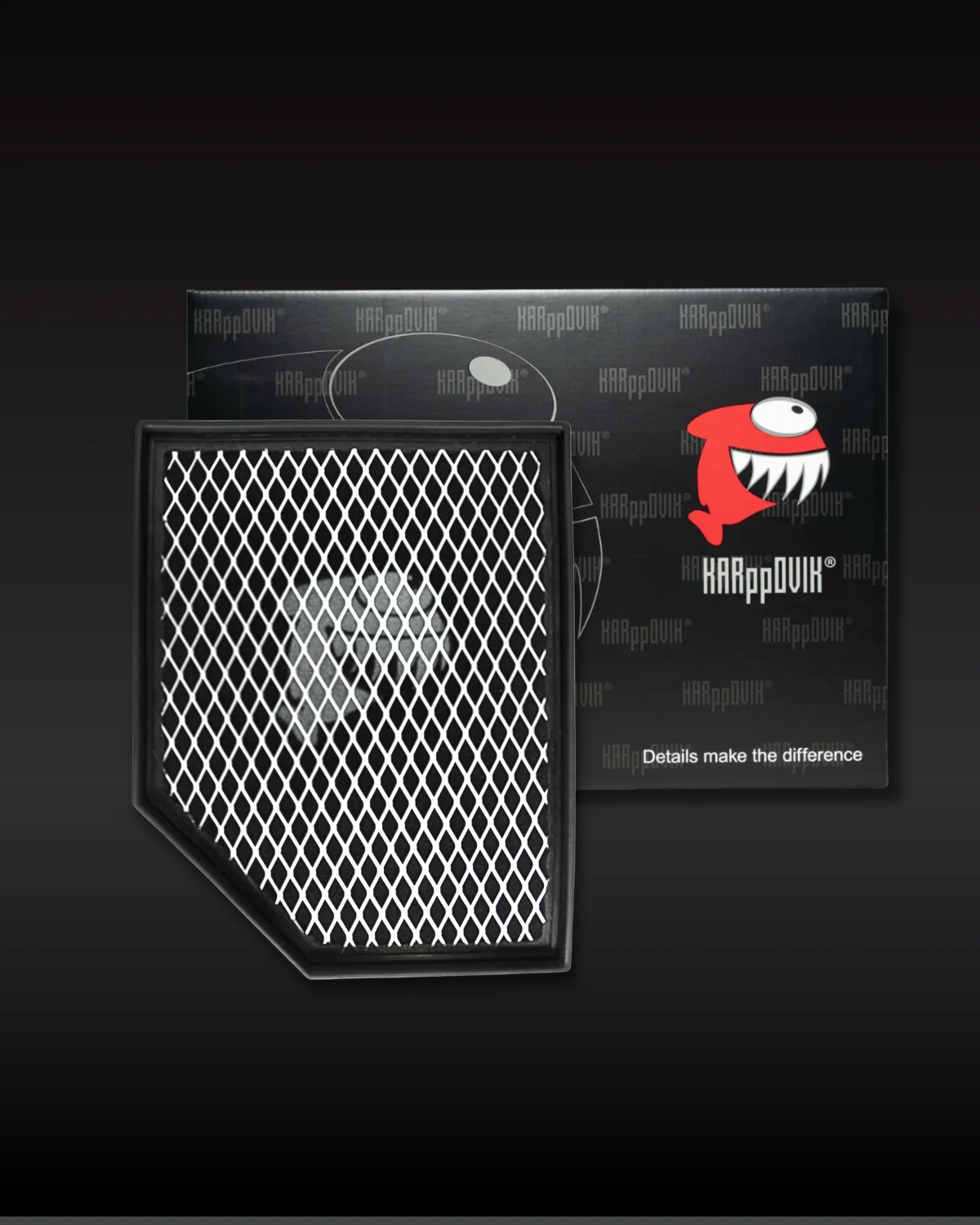 Filtro de ar esportivo Karppovik KF0132 — alto fluxo — encaixe direto Ford Ranger