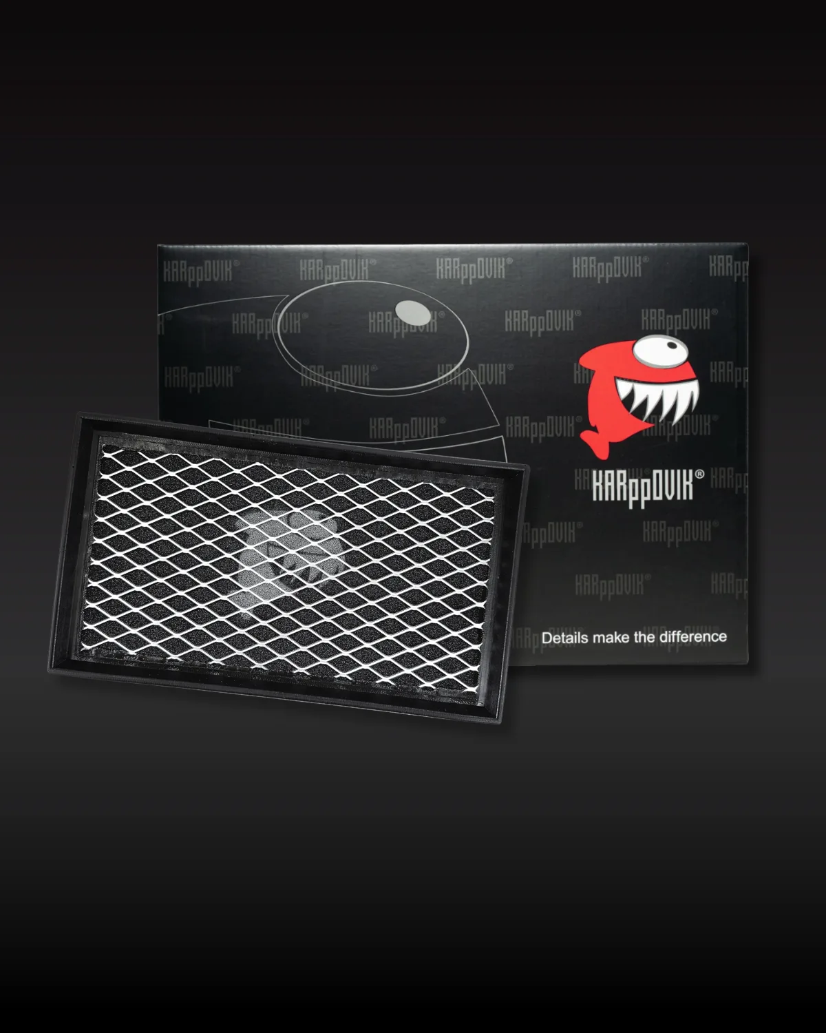 Filtro de ar esportivo Karppovik KF0156 — alto fluxo — encaixe direto Fiat Pulse, Strada, Fastback