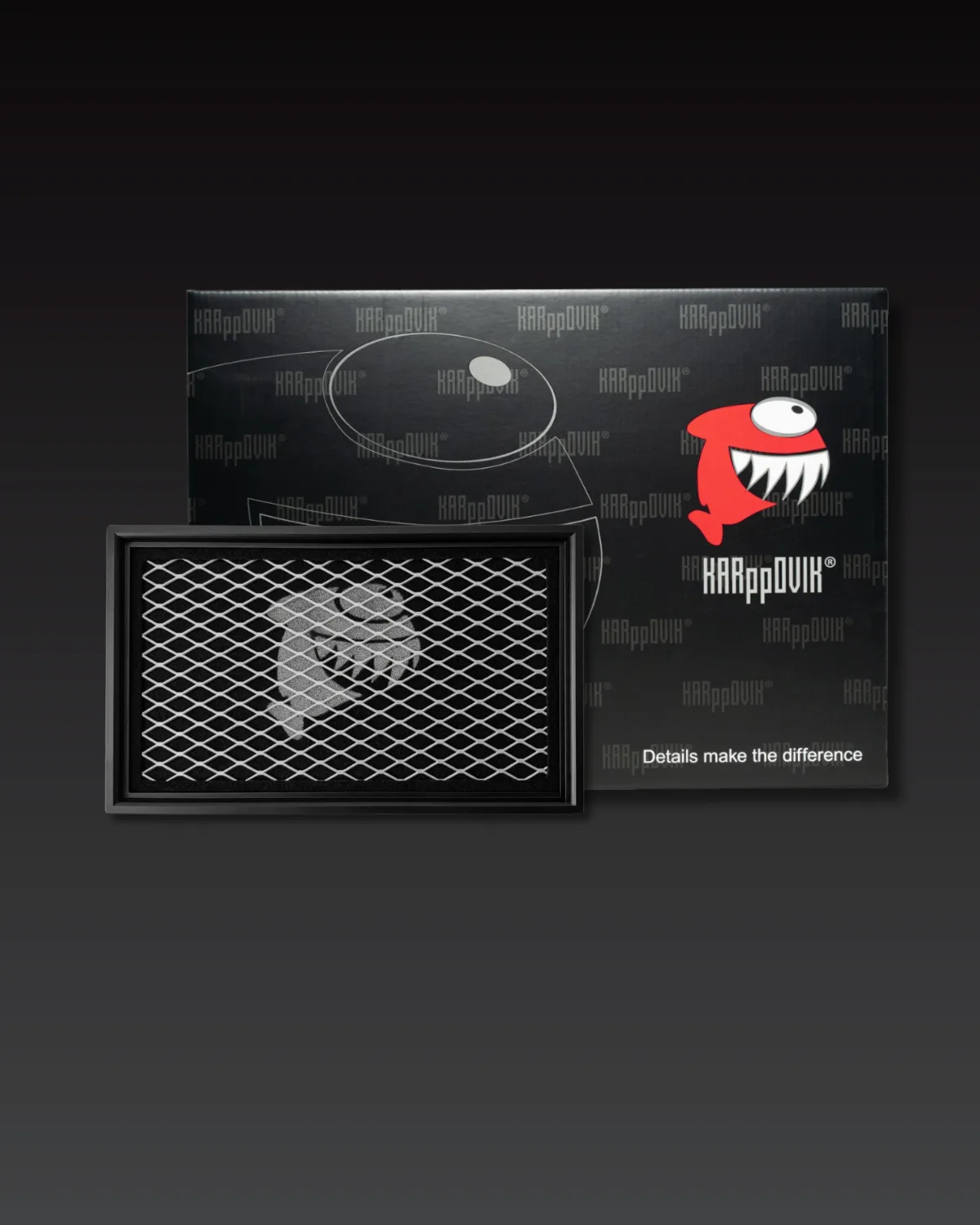 Filtro de ar esportivo Karppovik KF0112 — alto fluxo — encaixe direto Toyota Corolla, Corolla Cross, Rav4