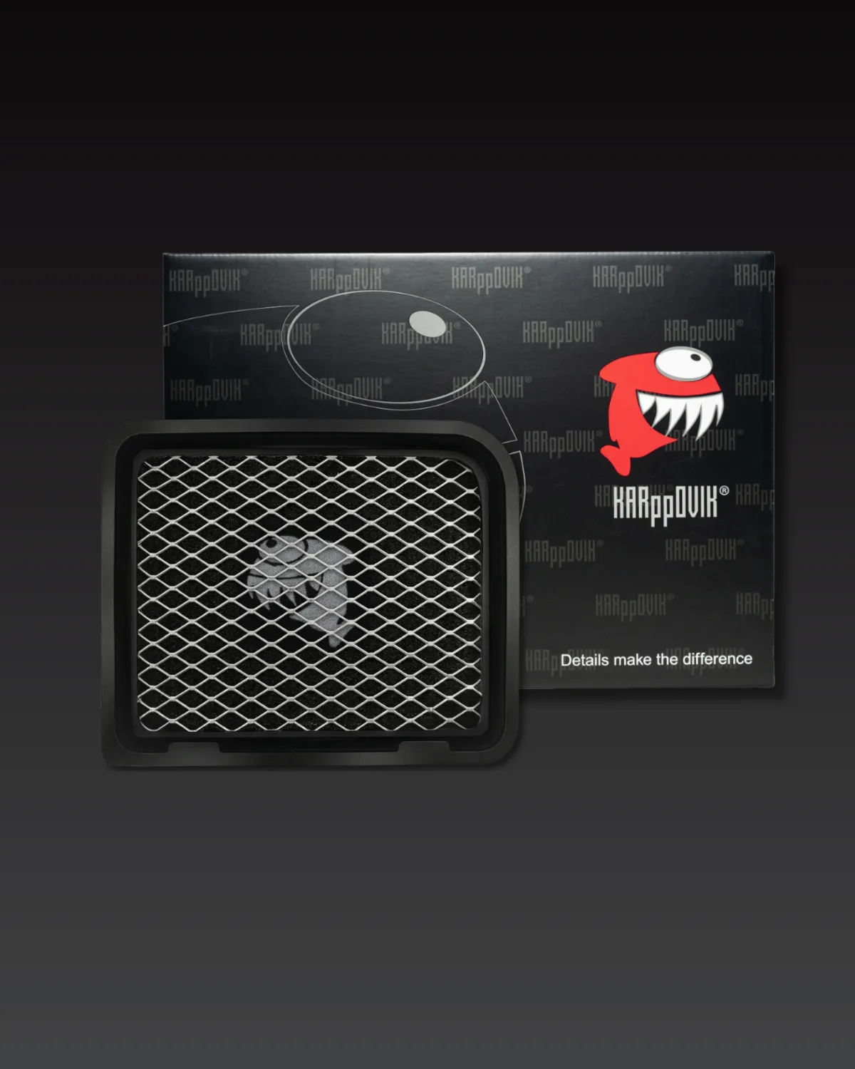 Filtro de ar esportivo Karppovik KF0114 — alto fluxo — encaixe direto Mitsubishi ASX, Lancer, Outlander