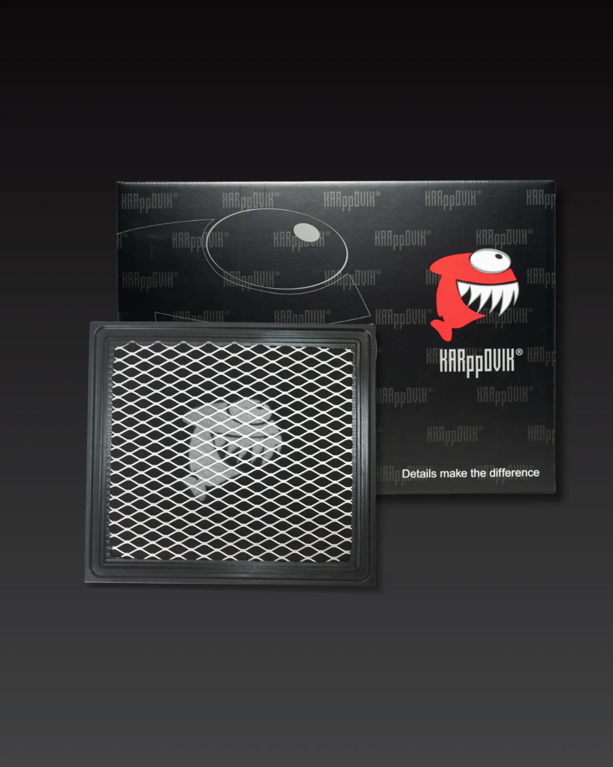 Filtro de ar esportivo Karppovik KF0066 — alto fluxo — encaixe direto Dodge Ram, 2500, 3500