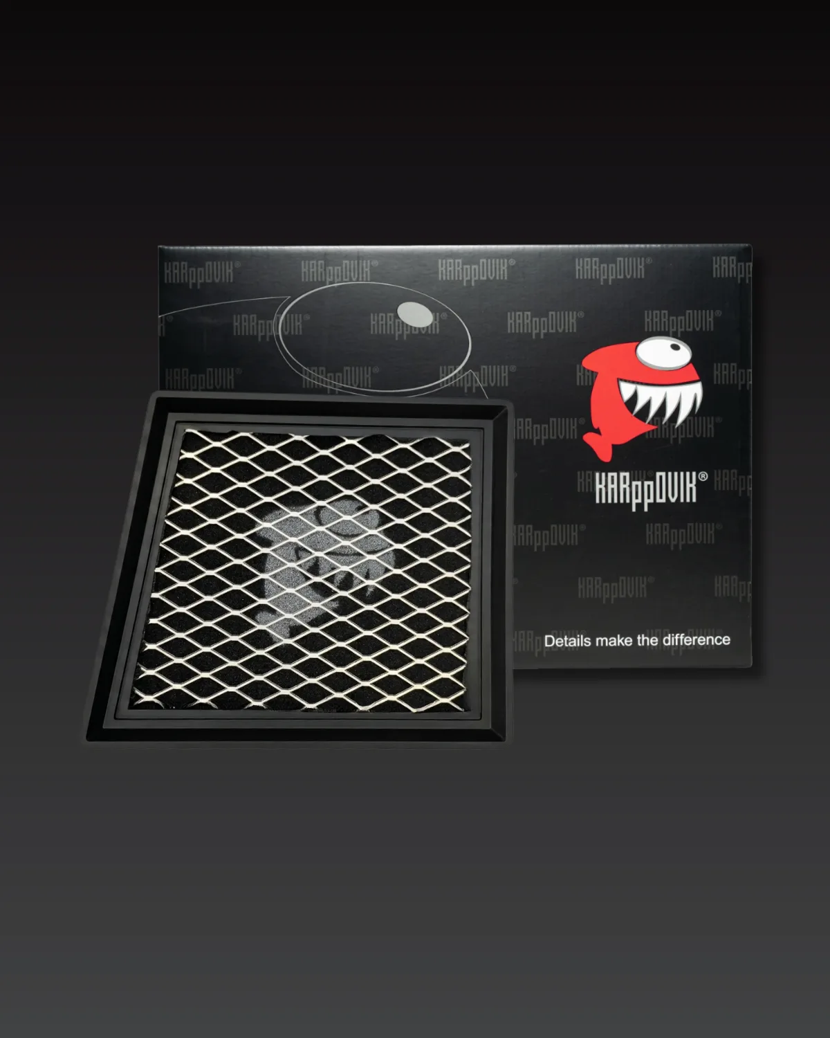Filtro de ar esportivo Karppovik KF0050 — alto fluxo — encaixe direto Ford EcoSport, Fiesta, Ka