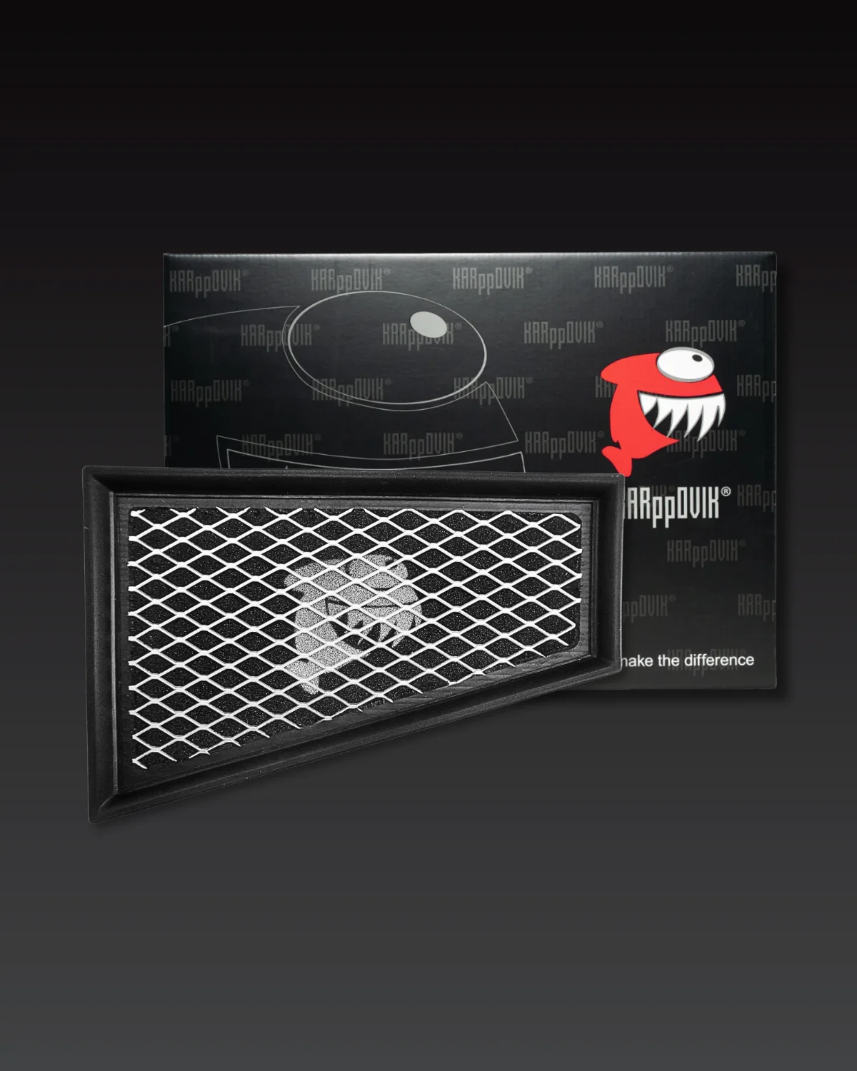 Filtro de ar esportivo Karppovik KF0046 — alto fluxo — encaixe direto Mercedes-Benz A180, A200, A250