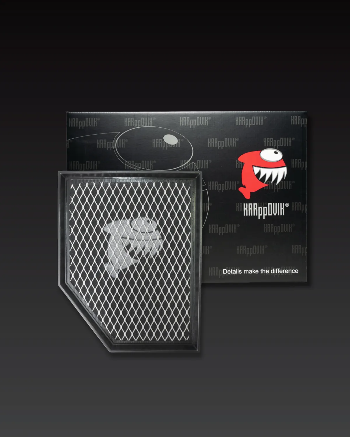 Filtro de ar esportivo Karppovik KF0129 — alto fluxo — encaixe direto Chevrolet Silverado