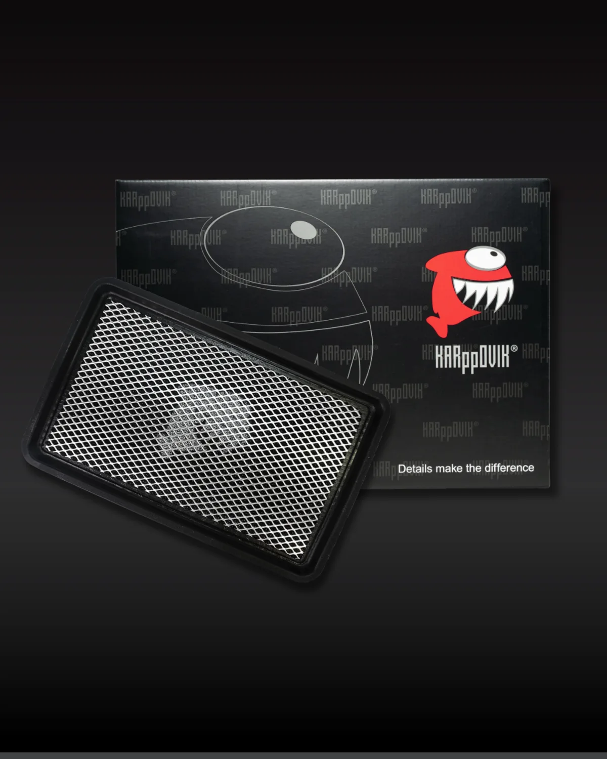 Filtro de ar esportivo Karppovik KF0068 — alto fluxo — encaixe direto Hyundai Creta