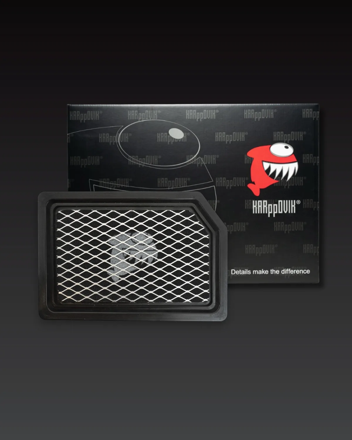 Filtro de ar esportivo Karppovik KF0260 — alto fluxo — encaixe direto Kia Cerato