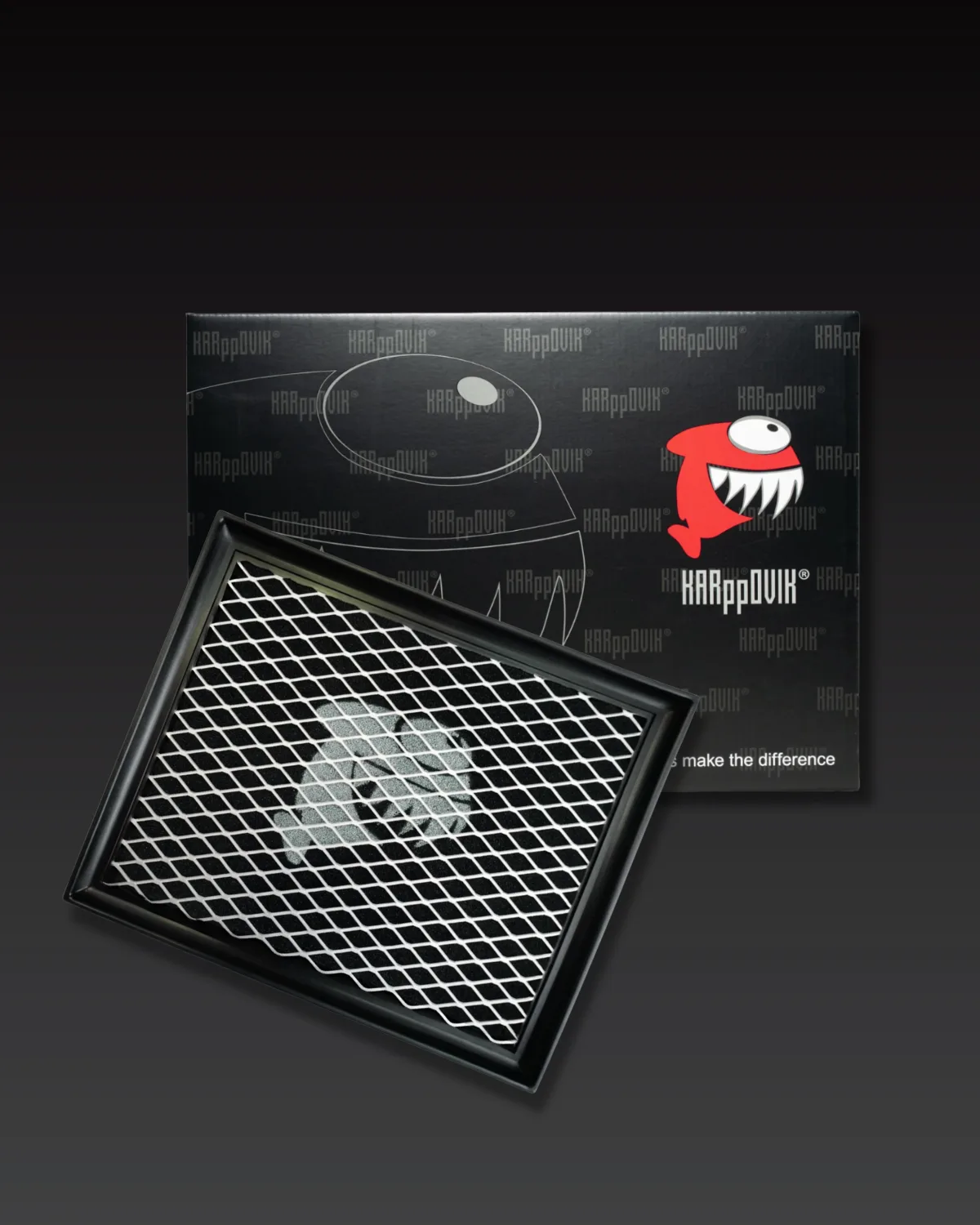 Filtro de ar esportivo Karppovik KF0021 — alto fluxo — encaixe direto BMW 335i, 435i, M135i