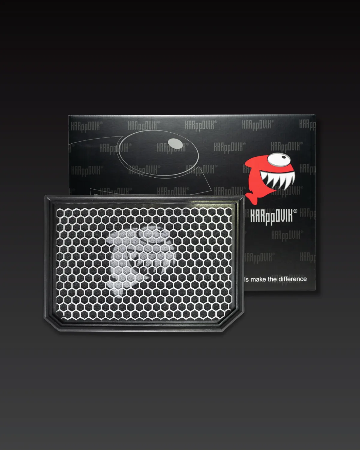 Filtro de ar esportivo Karppovik KF0108 — alto fluxo — encaixe direto Mercedes-Benz A250, A35 AMG, CLA 250