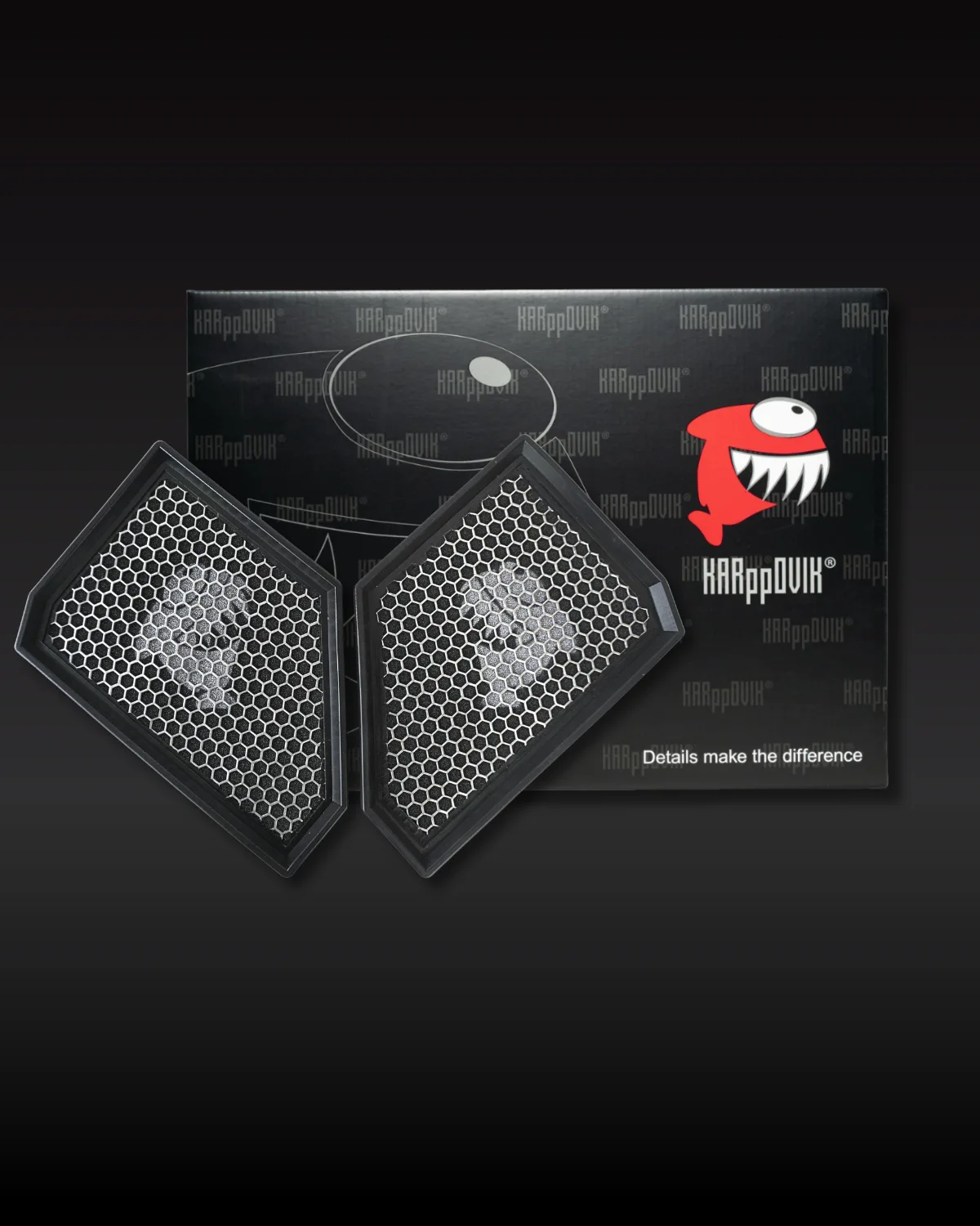 Kit 2 filtros — Filtro de ar esportivo Karppovik KF0119X2 — alto fluxo — encaixe direto BMW M5
