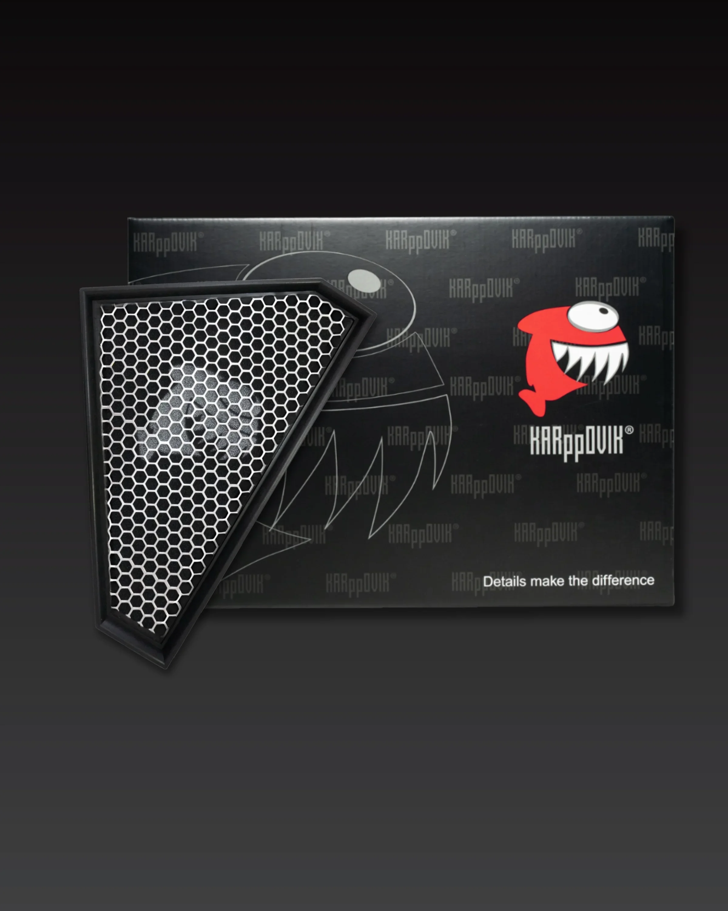 Filtro de ar esportivo Karppovik KF0082 — alto fluxo — encaixe direto Jaguar F-Type