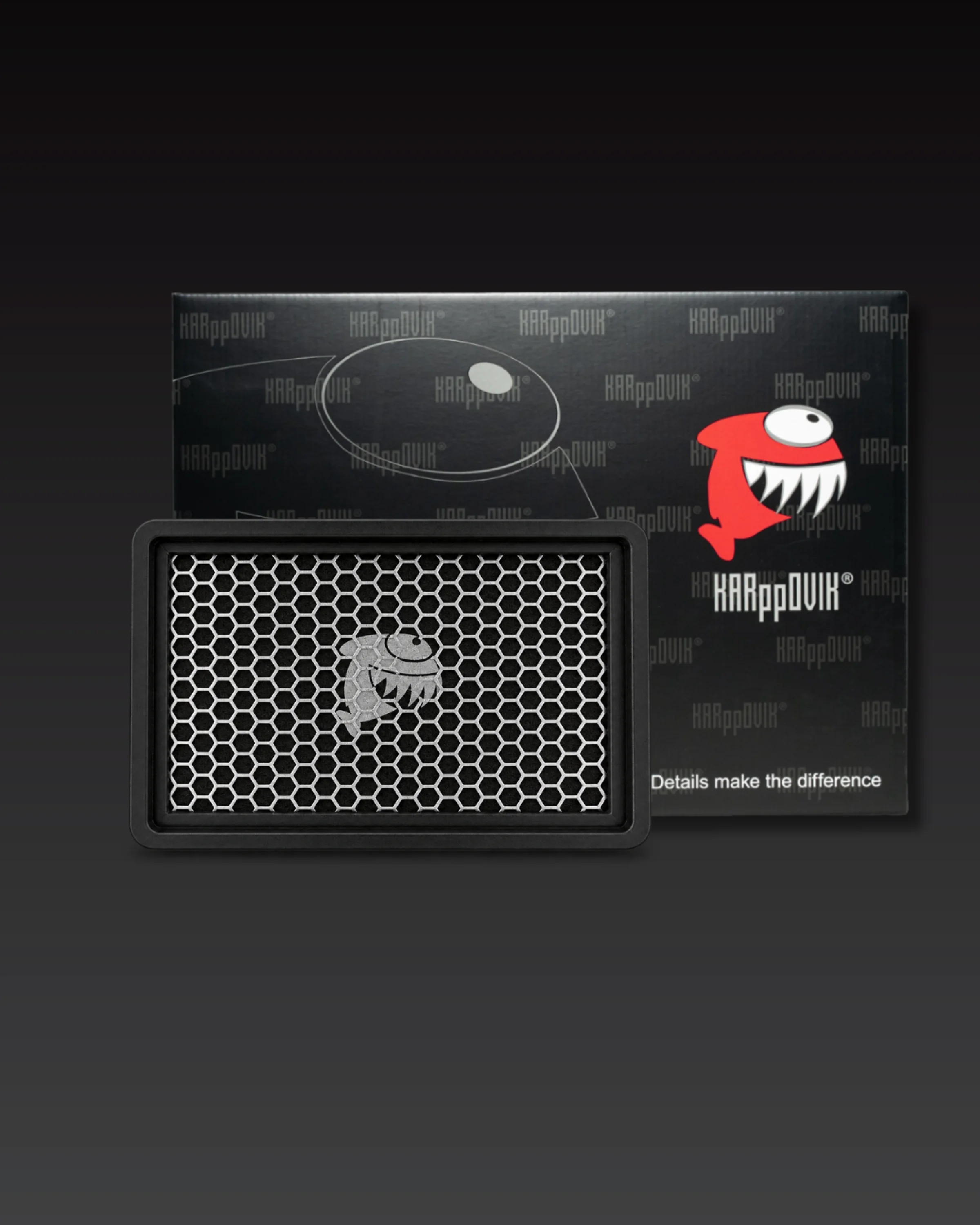 Filtro de ar esportivo Karppovik KF0093 — alto fluxo — encaixe direto Honda Civic