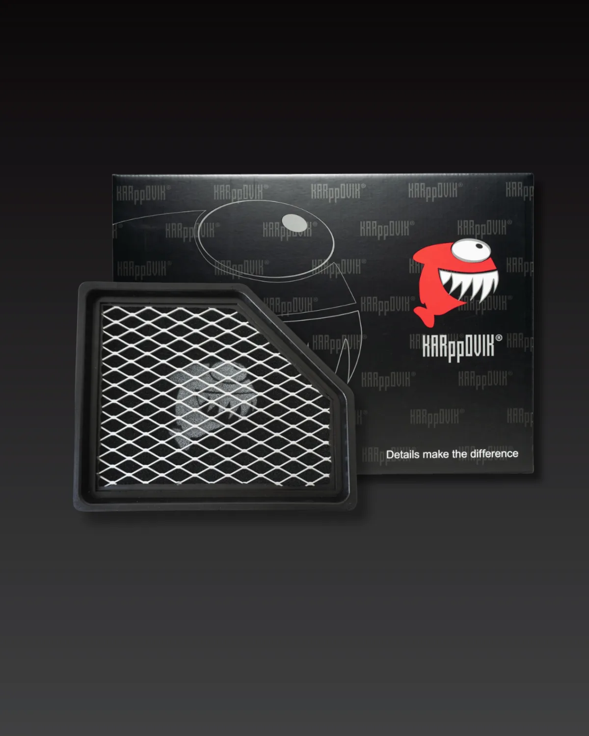 Filtro de ar esportivo Karppovik KF0259 — alto fluxo — encaixe direto Nissan Sentra
