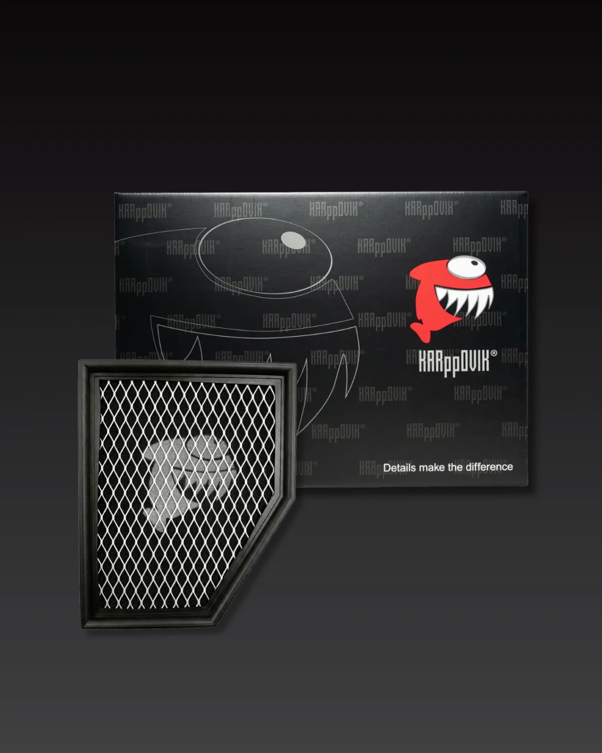 Filtro de ar esportivo Karppovik KF0018 — alto fluxo — encaixe direto BMW 530e, 530i, X4