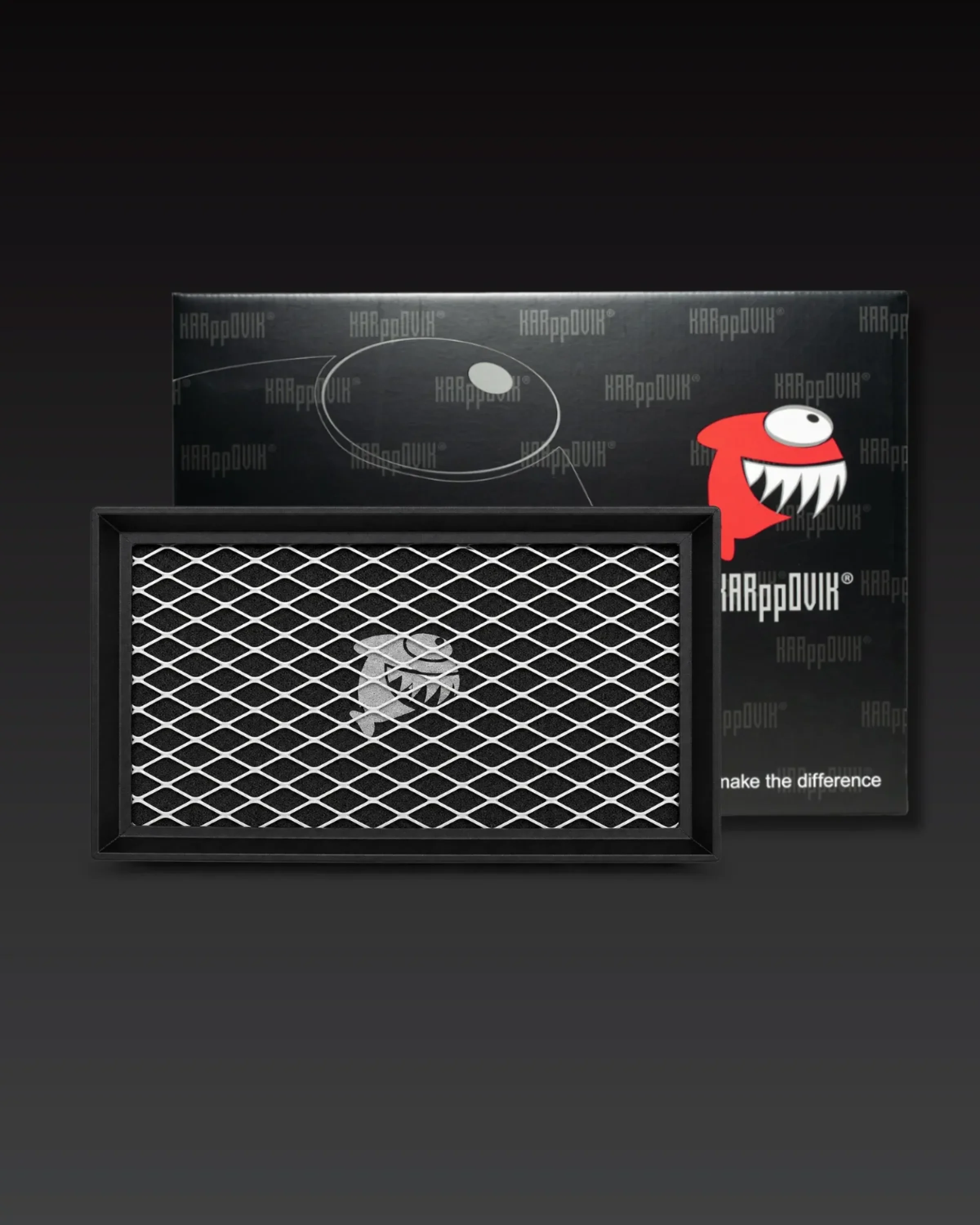 Filtro de ar esportivo Karppovik KF0156 — alto fluxo — encaixe direto Fiat Pulse, Strada, Fastback