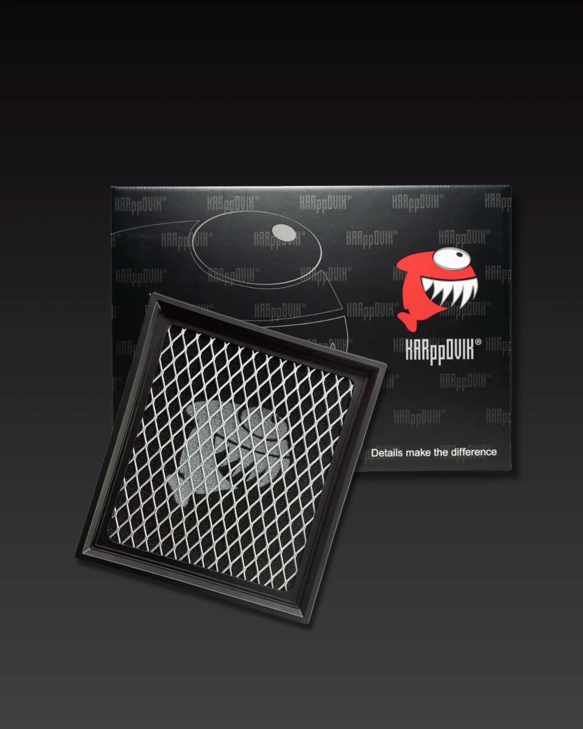 Filtro de ar esportivo Karppovik KF0019 — alto fluxo — encaixe direto BMW 116i, 118i, 120i