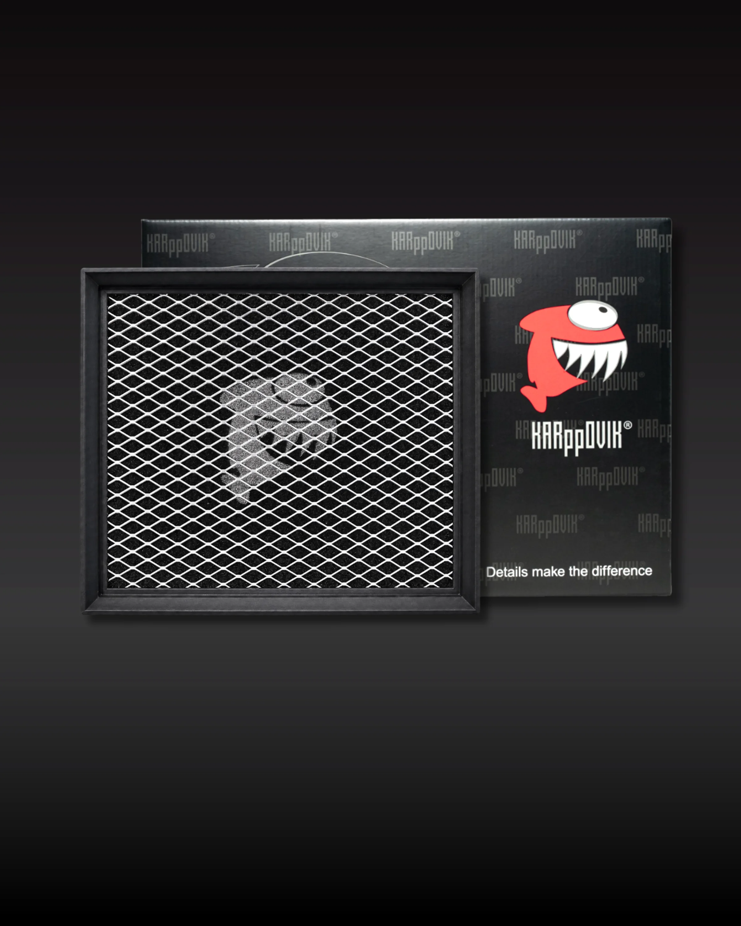 Filtro de ar esportivo Karppovik KF0002 — alto fluxo — encaixe direto Volkswagen Amarok